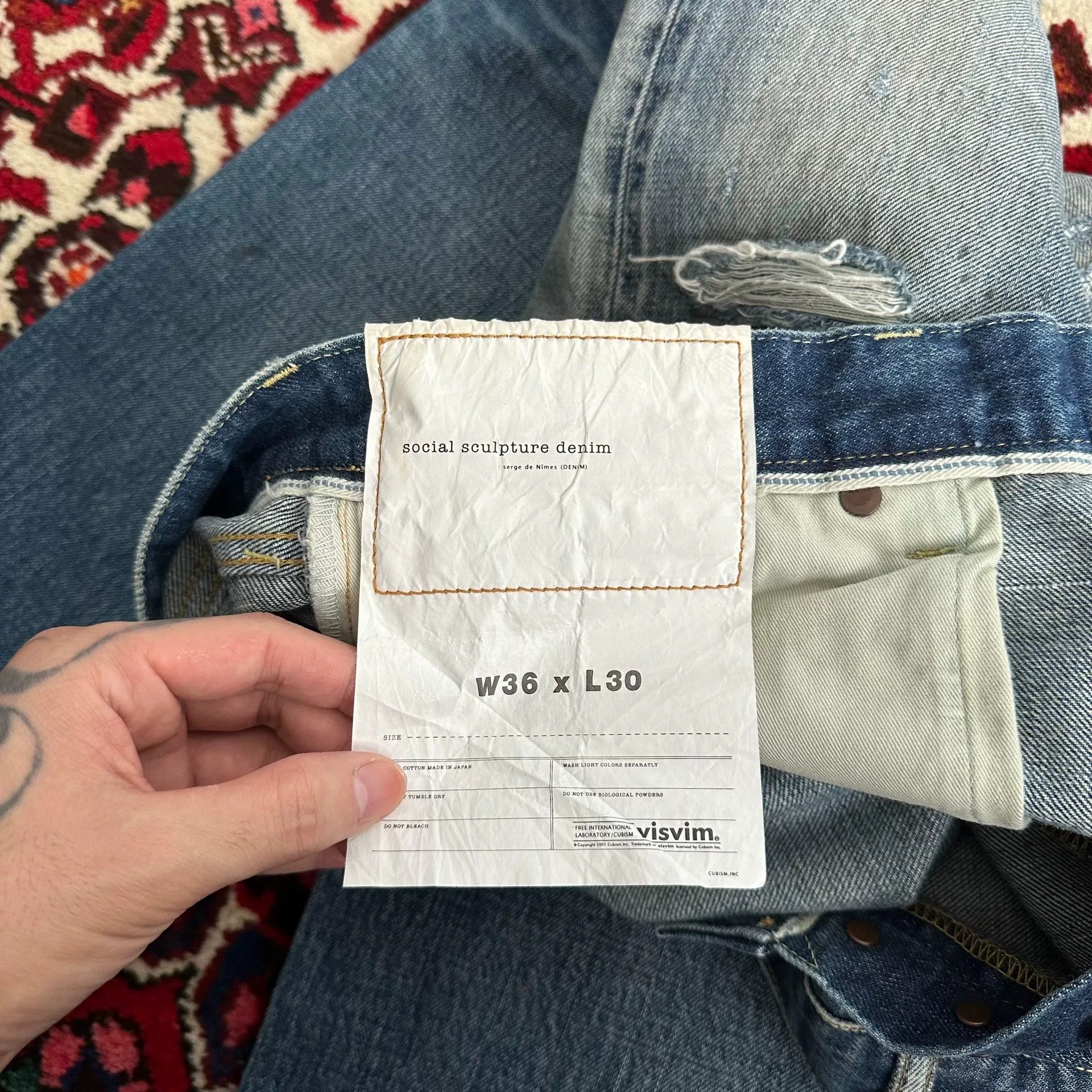 Visvim visvim 21ss journeyman denim pants w36l30 Size US 36 / EU 52 - 8 Thumbnail