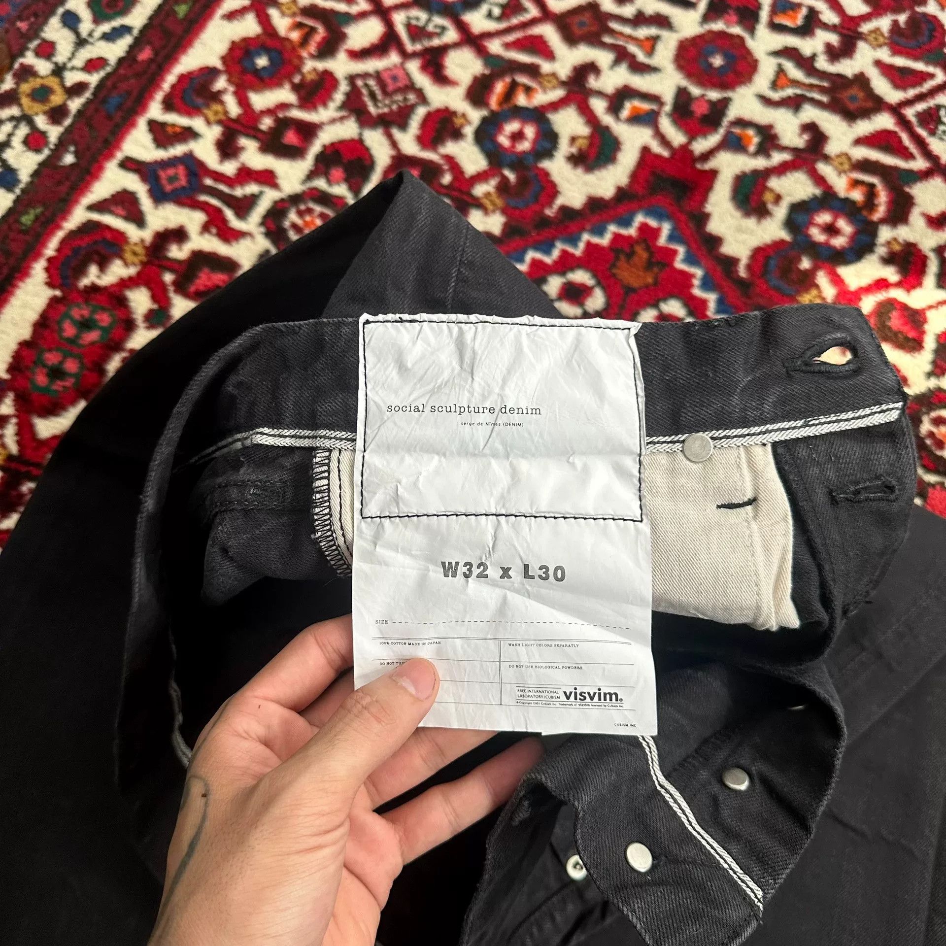 Visvim visvim black denim pants size w32 l30 Size US 32 / EU 48 - 5 Thumbnail