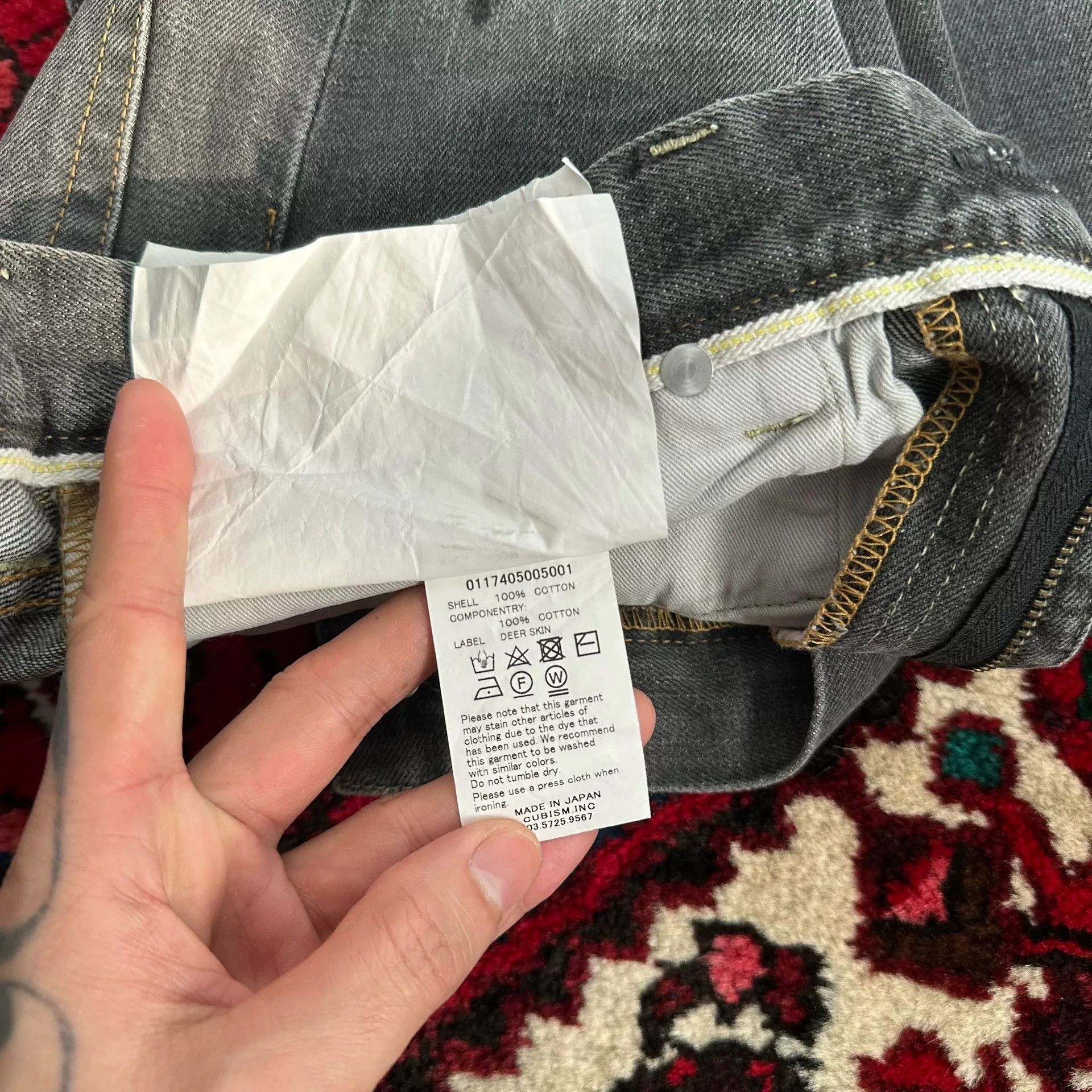 Visvim visvim black denim jeans W32L30 for sale Size US 32 / EU 48 - 8 Thumbnail