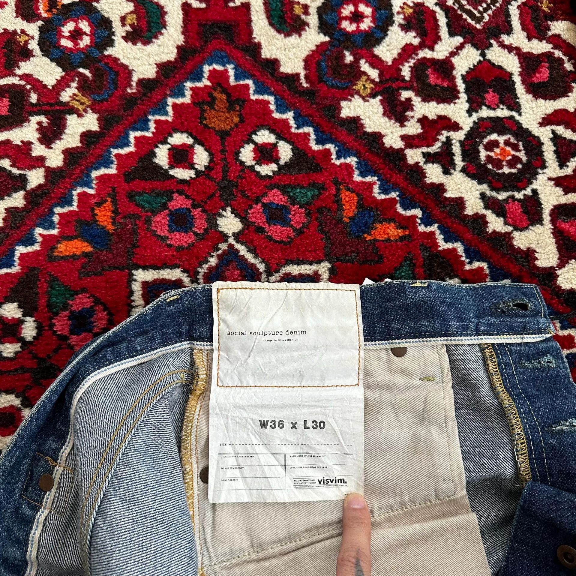 Visvim visvim blue washed denim pants size 36 Size US 36 / EU 52 - 8 Thumbnail