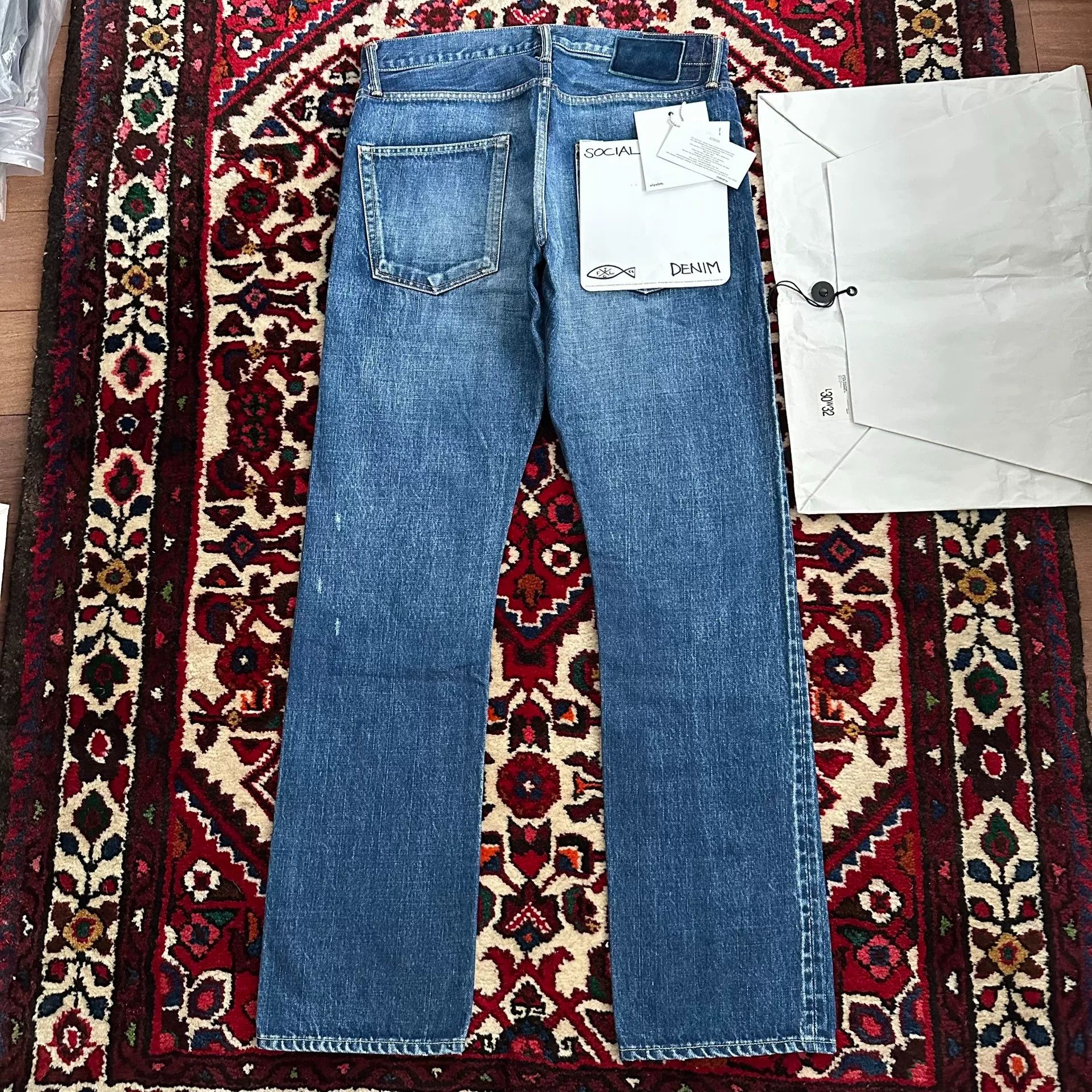 Visvim visvim wide-leg blue denim pants W32L30 Size US 32 / EU 48 - 2 Thumbnail