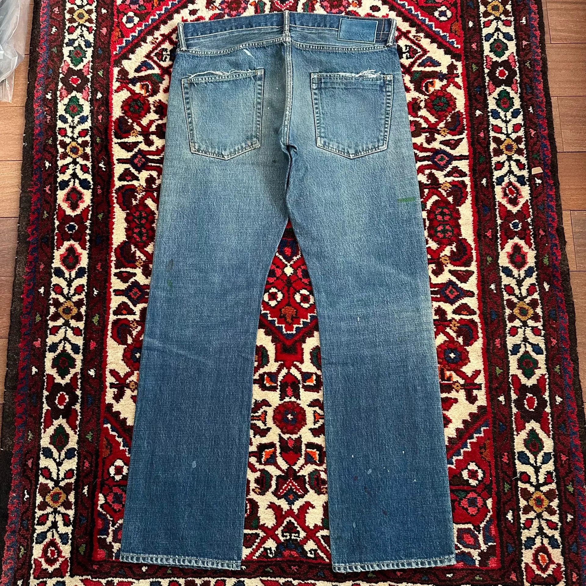 Visvim visvim mud-dyed wide-leg jeans w34l30 Size US 34 / EU 50 - 3 Thumbnail