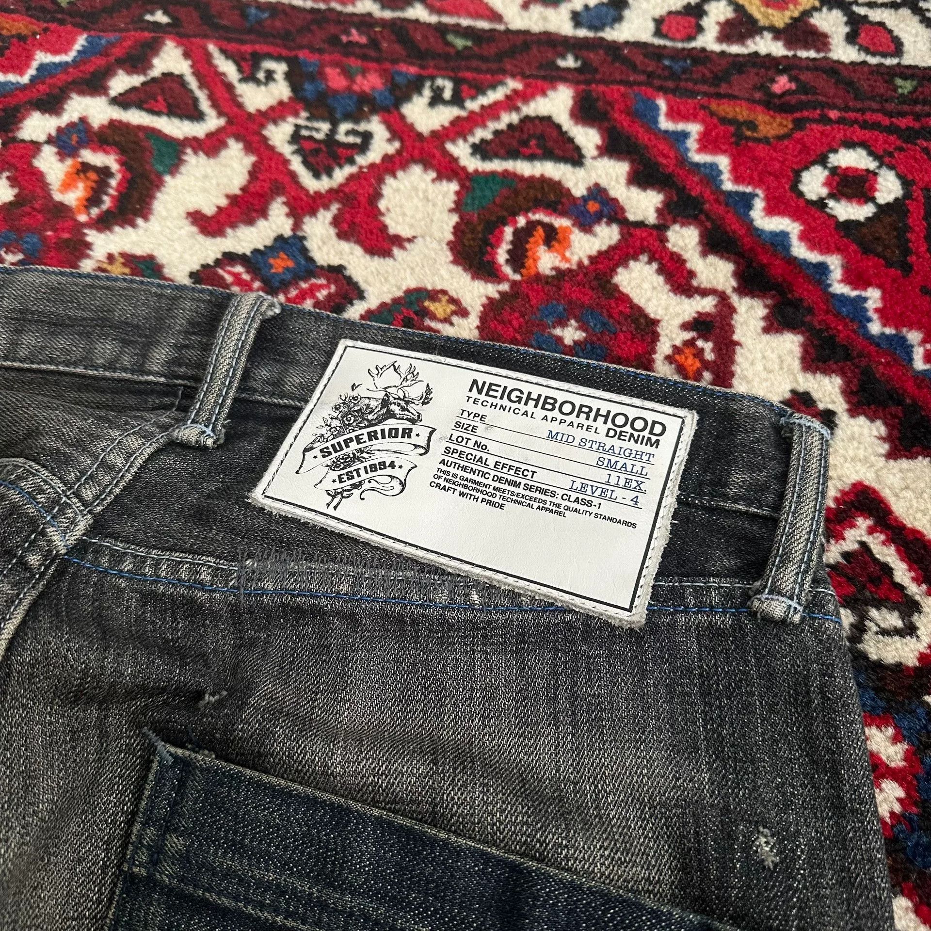 Neighborhood black denim pants from neighborhood Size US 31 - 7 Thumbnail