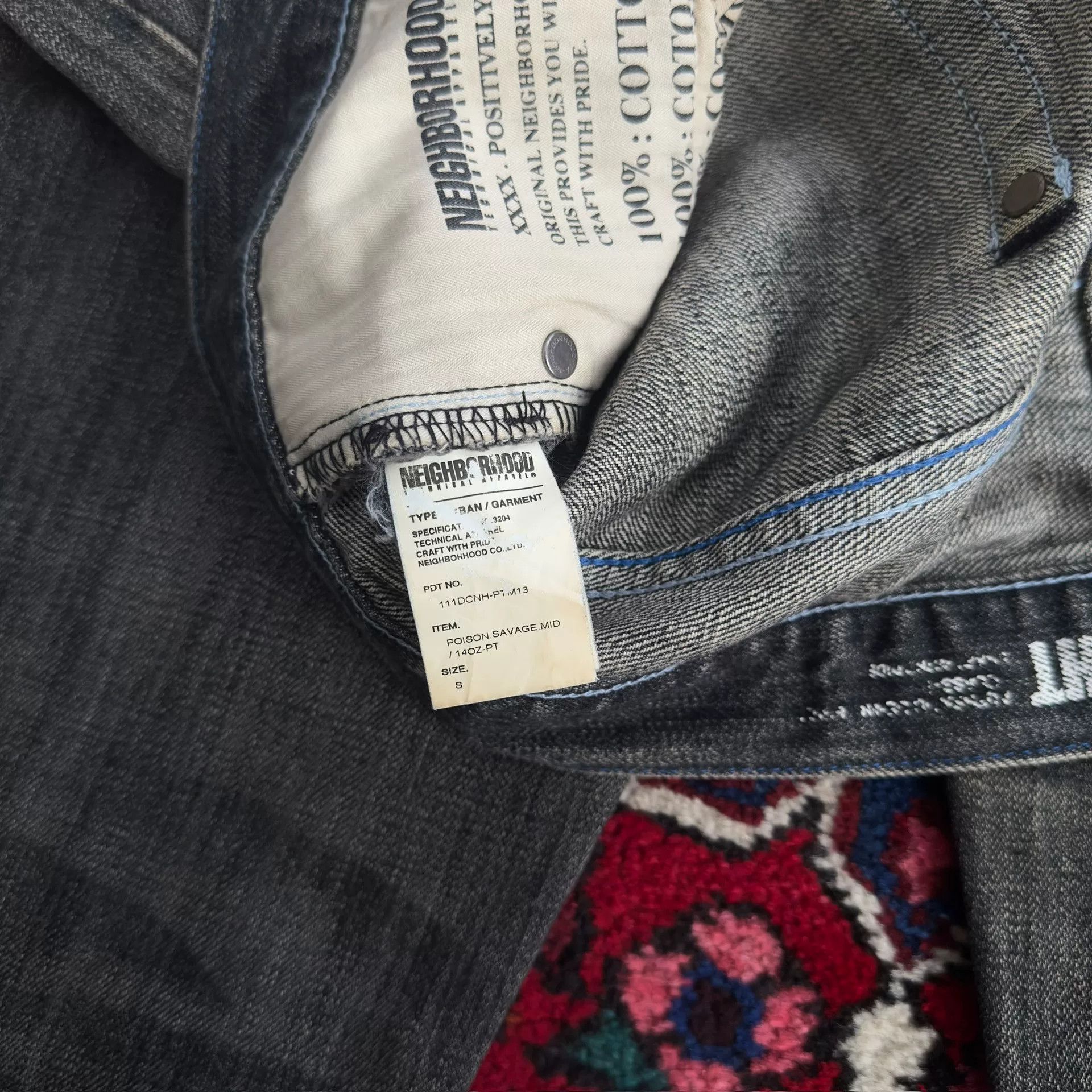 Neighborhood black denim pants from neighborhood Size US 31 - 9 Thumbnail
