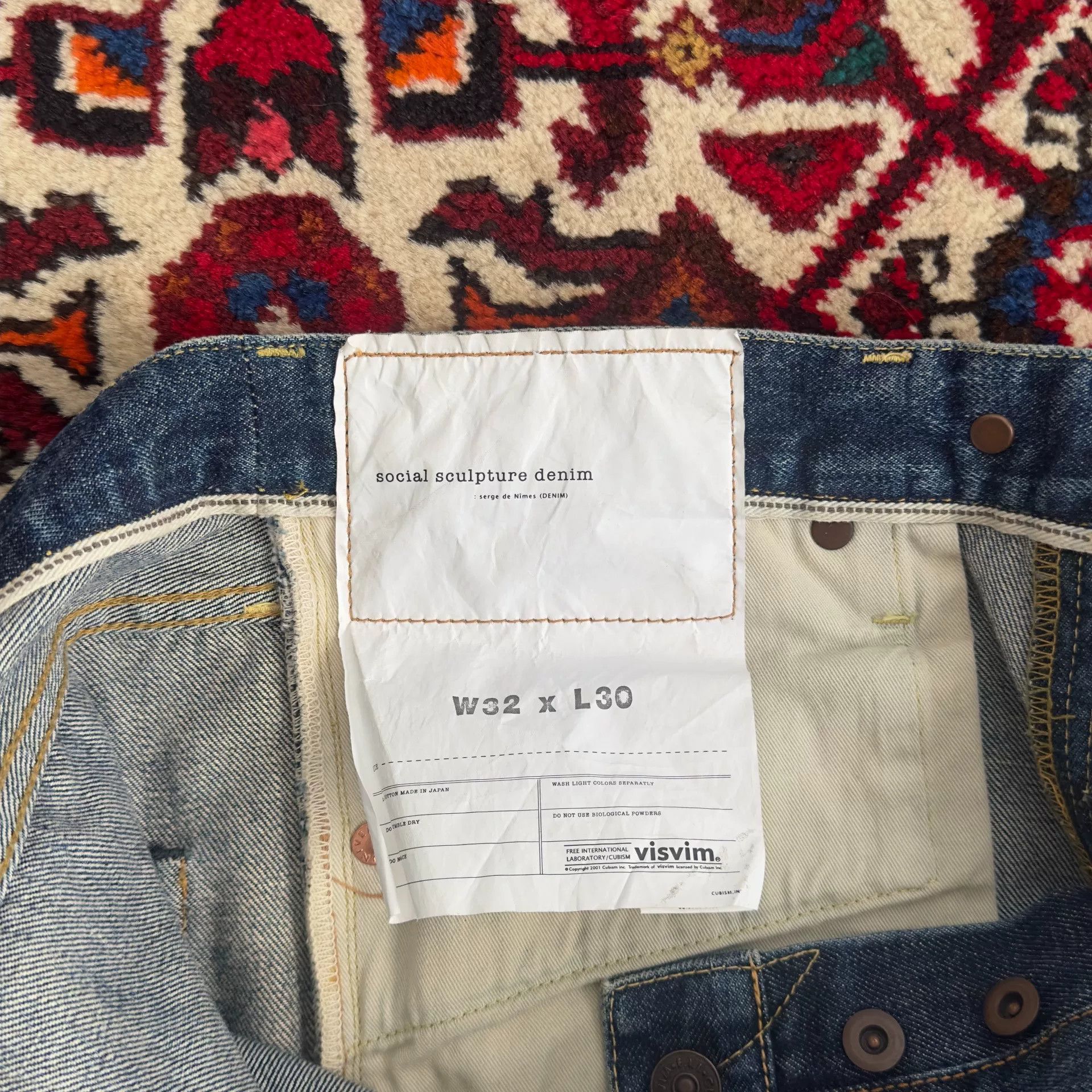 Visvim visvim 20ss water-washed denim pants w32l30 Size US 32 / EU 48 - 8 Thumbnail