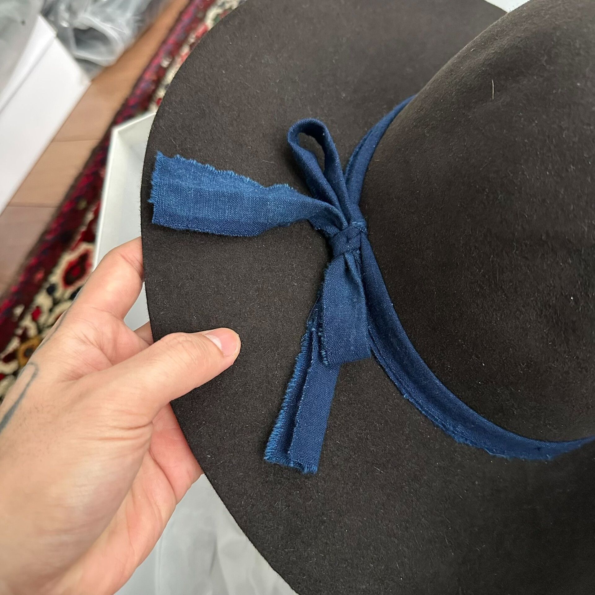 Visvim visvim laureate hat kofu in black Size ONE SIZE - 2 Thumbnail
