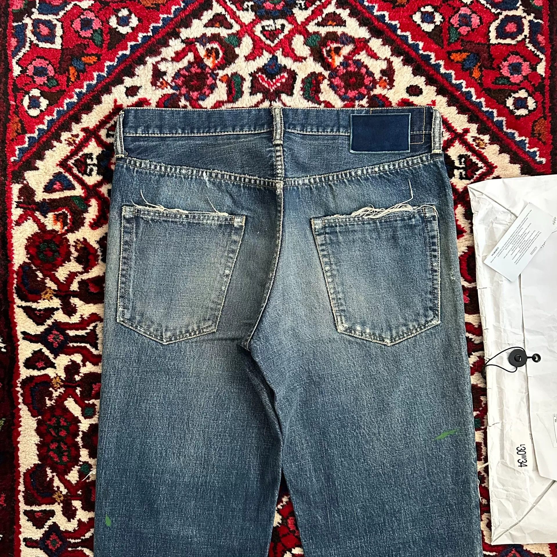 Visvim visvim distressed denim jeans with bag and tags Size US 34 / EU 50 - 4 Thumbnail