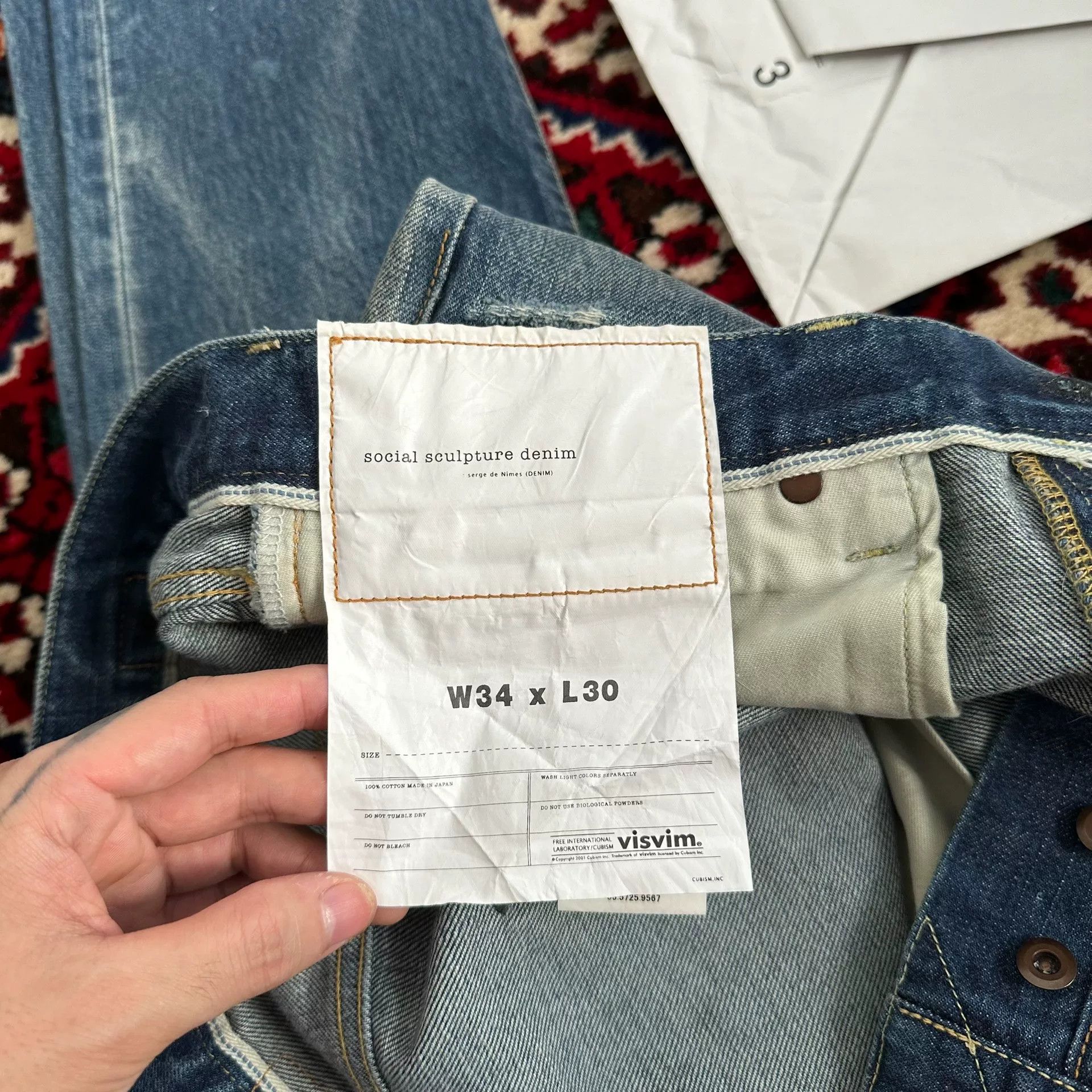 Visvim visvim journeyman d27 denim jeans w34l30 Size US 34 / EU 50 - 8 Thumbnail