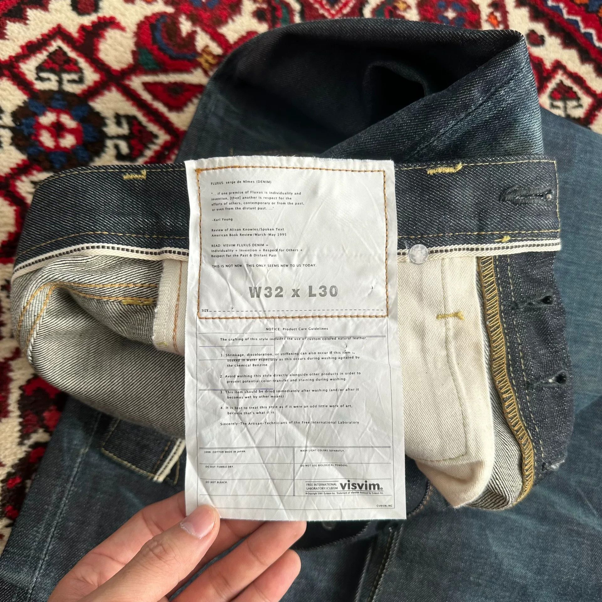 Visvim visvim 11aw 01nw washed denim pants Size US 32 / EU 48 - 7 Thumbnail