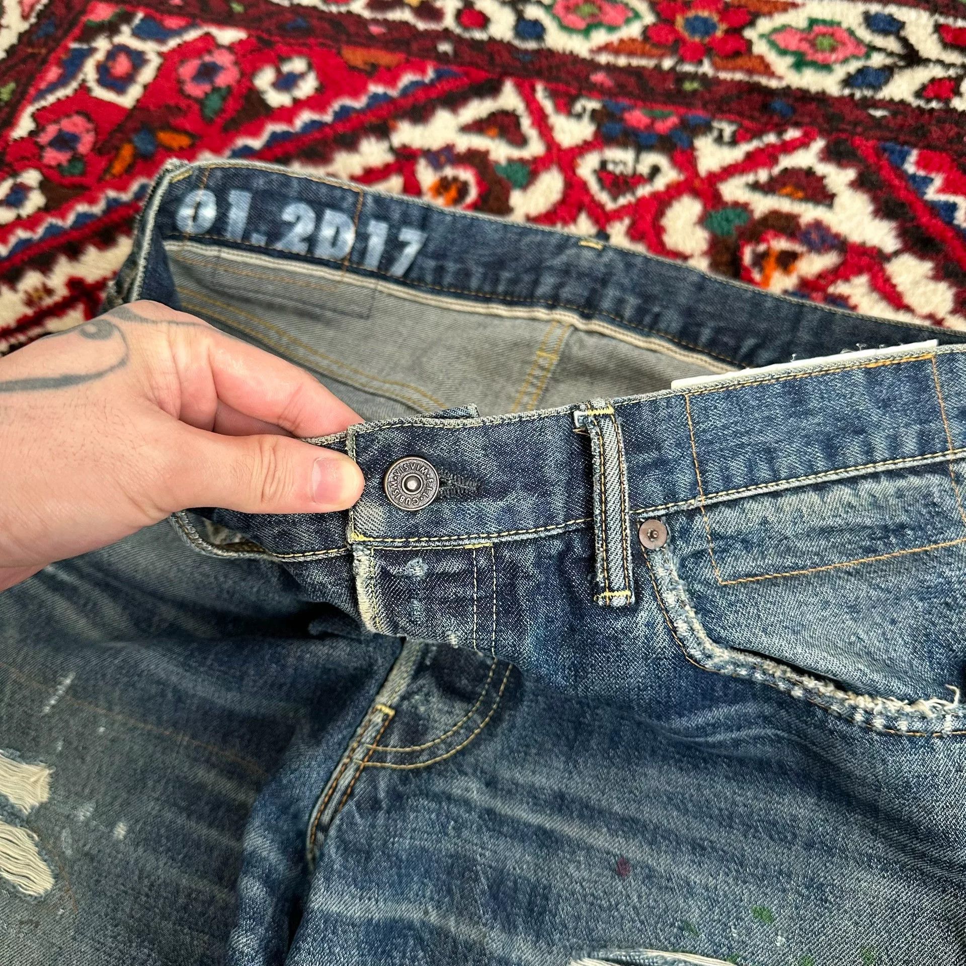 Visvim visvim wide leg mud-dyed jeans Size US 32 / EU 48 - 6 Thumbnail