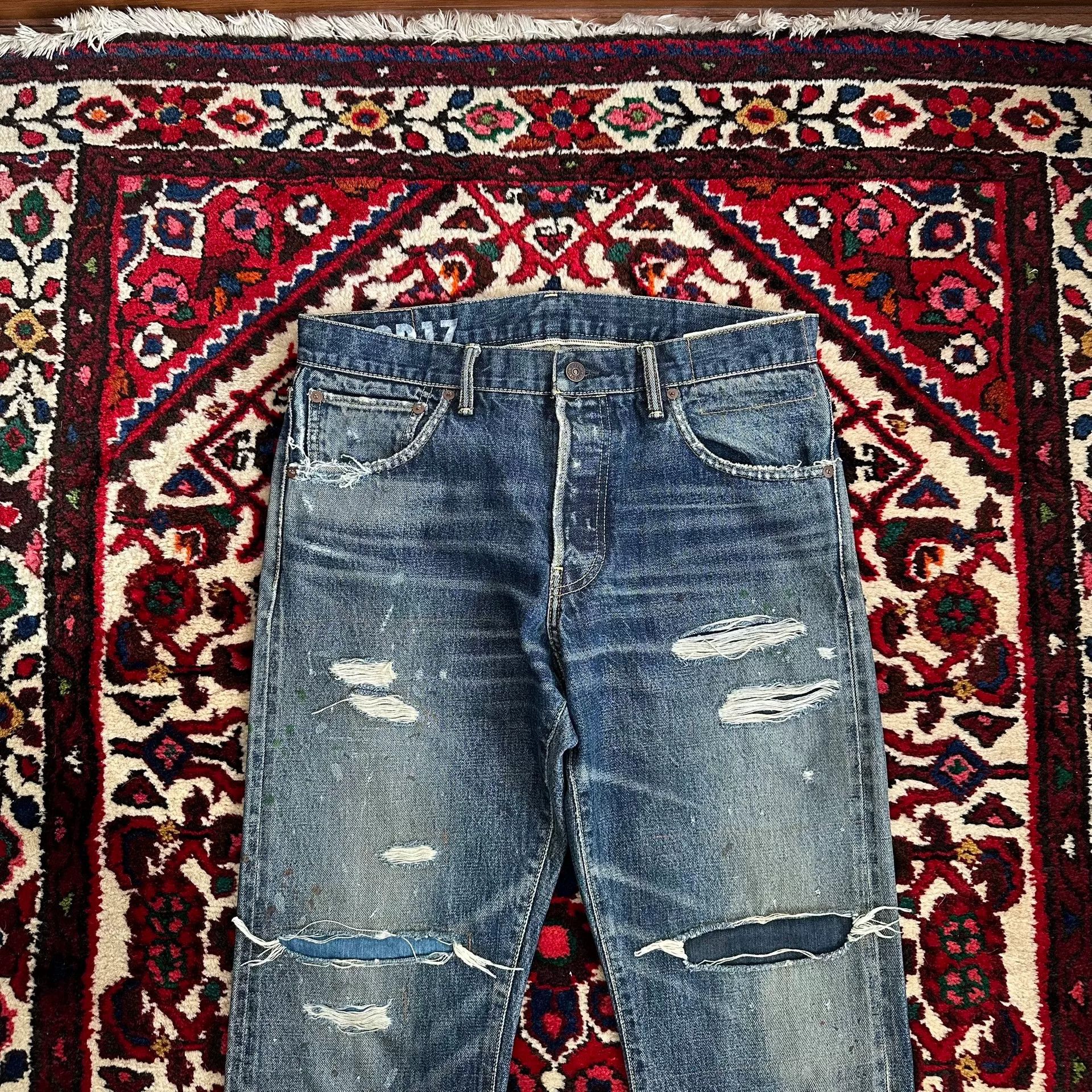Visvim visvim wide leg mud-dyed jeans Size US 32 / EU 48 - 3 Thumbnail