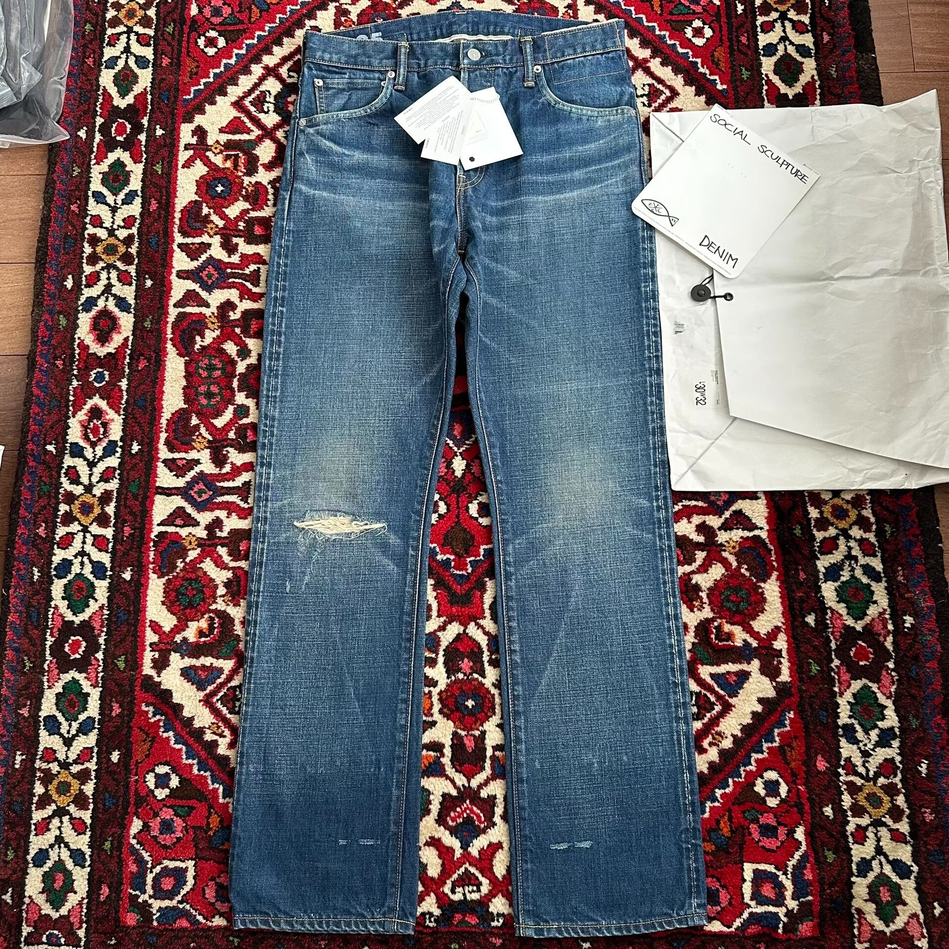 Visvim visvim distressed denim pants W32L30 Size US 32 / EU 48 - 2 Thumbnail