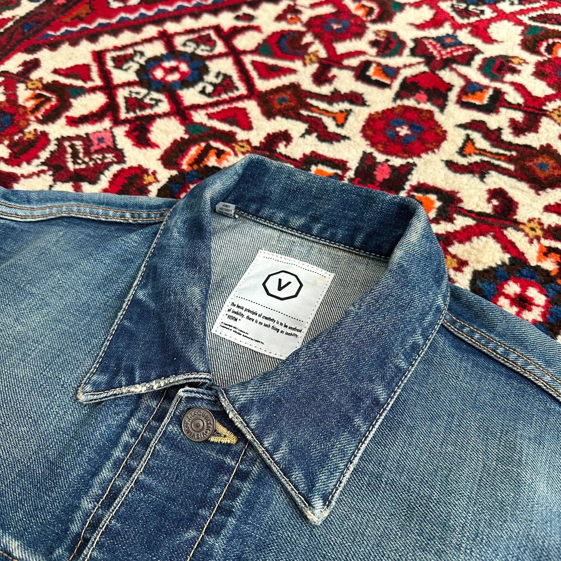 Visvim visvim 09aw 11aw denim jacket in blue Size US L / EU 52-54 / 3 - 6 Thumbnail