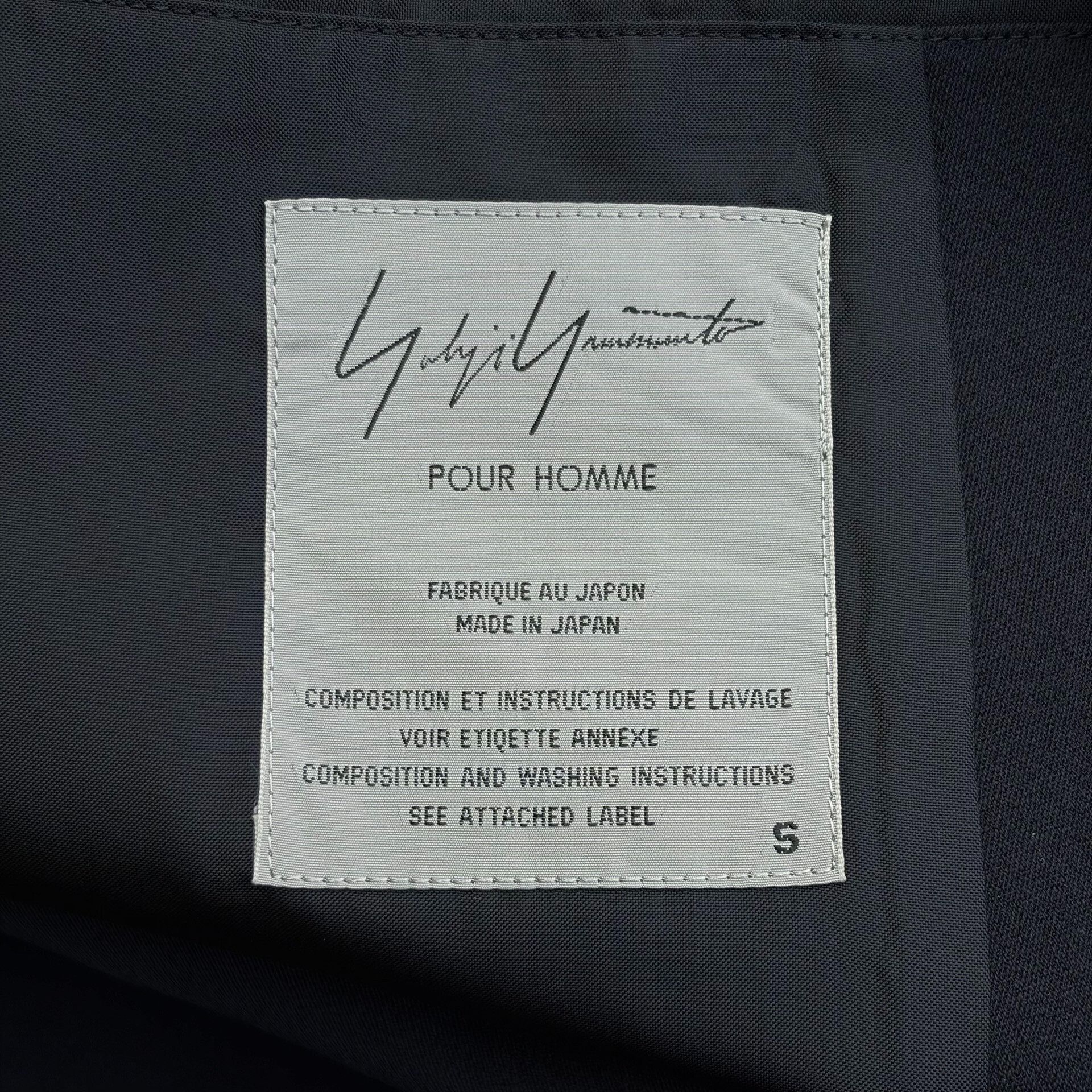 Yohji Yamamoto Yohji Yamamoto Black Wool Suit Jacket Size US S / EU 44-46 / 1 - 7 Thumbnail