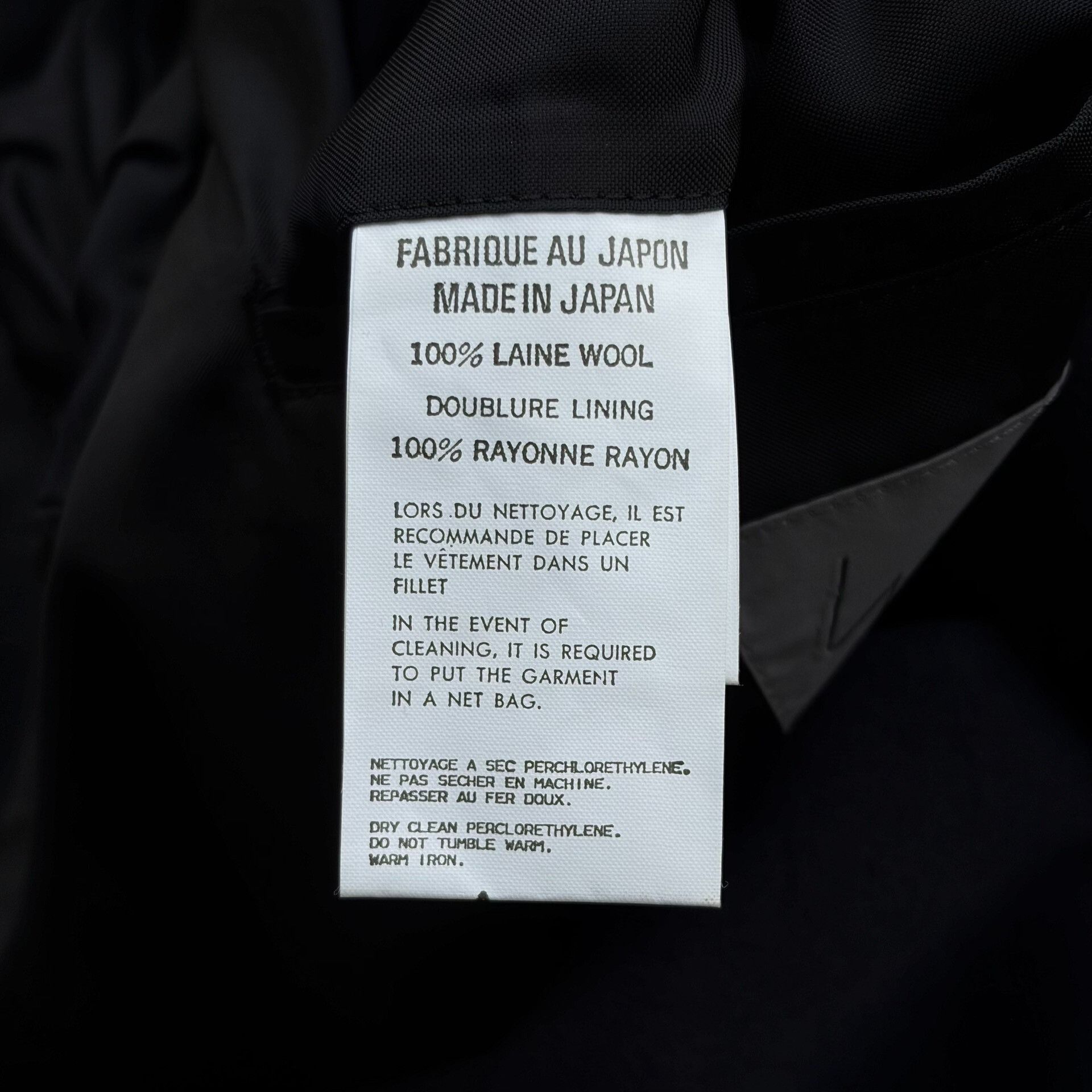Yohji Yamamoto Yohji Yamamoto Black Wool Suit Jacket Size US S / EU 44-46 / 1 - 8 Thumbnail