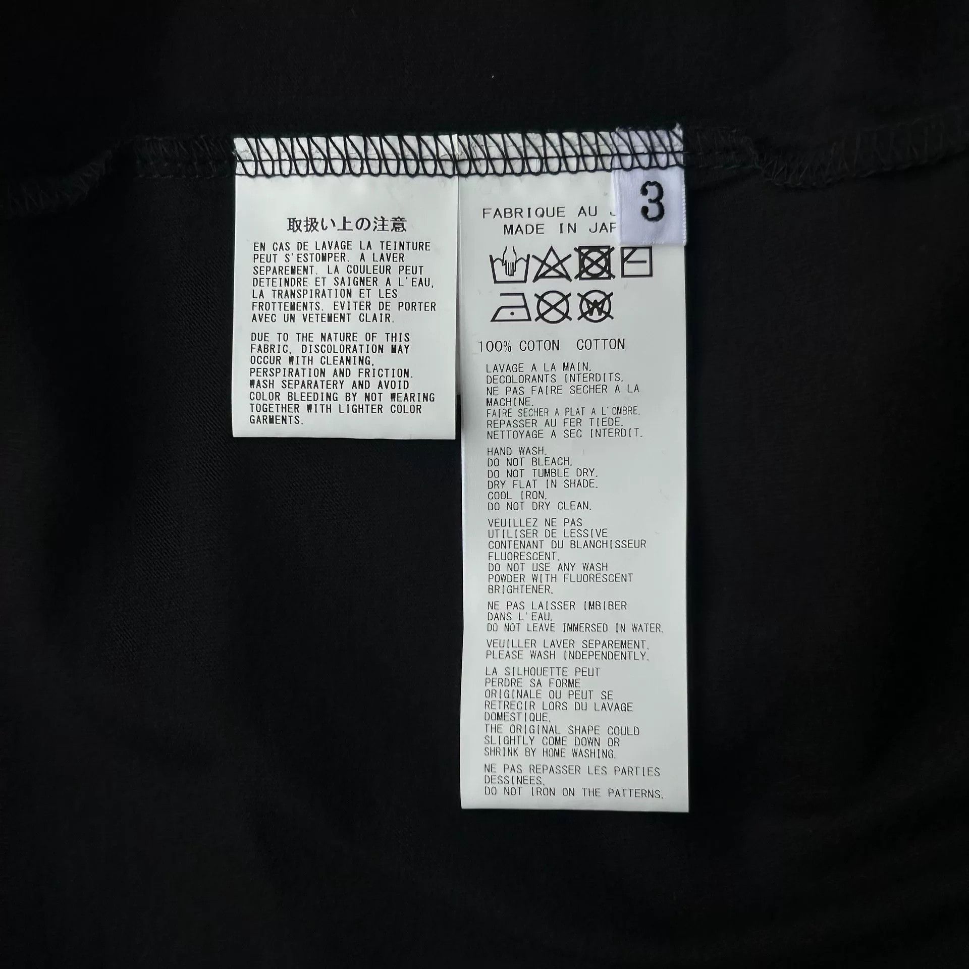 Yohji Yamamoto Yohji Yamamoto Black Long Sleeve T-Shirt Size US M / EU 48-50 / 2 - 7 Thumbnail