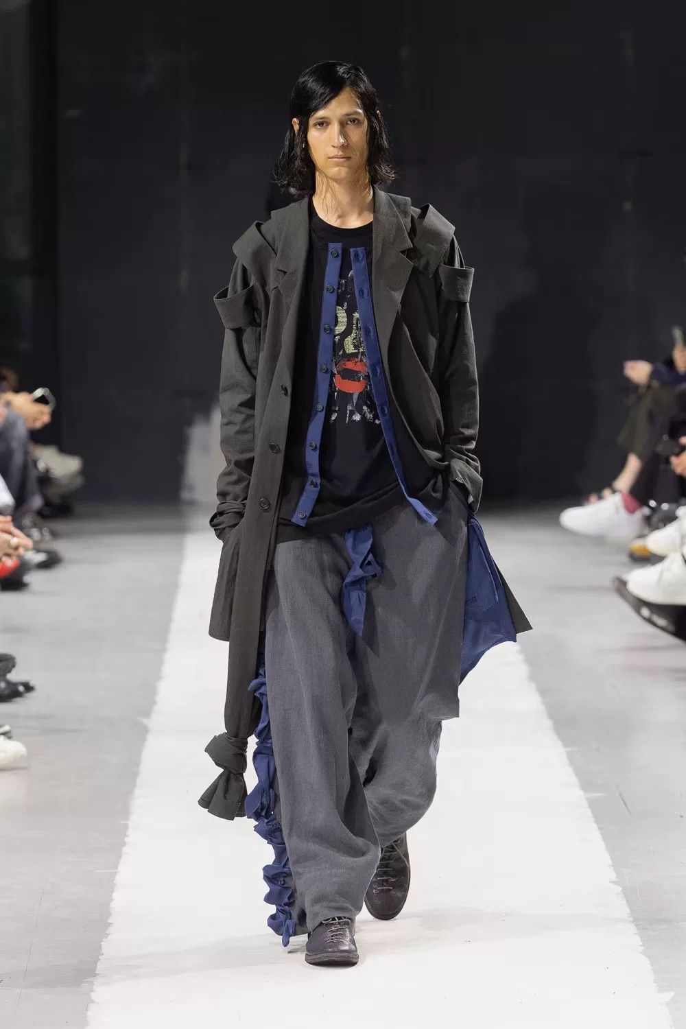 Yohji Yamamoto Yohji Yamamoto Black Long Sleeve T-Shirt Size US M / EU 48-50 / 2 - 3 Thumbnail