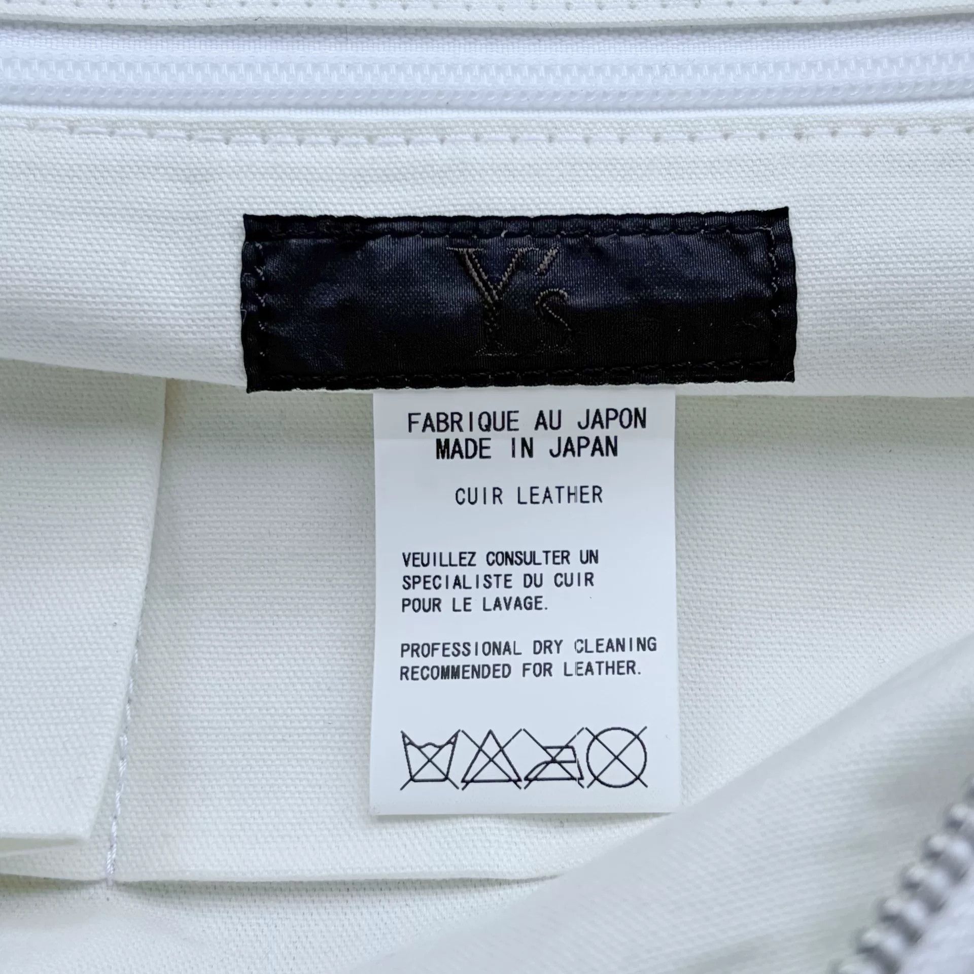 Y's for Men Yohji Yamamoto White Leather Crossbody Bag Size ONE SIZE - 8 Thumbnail