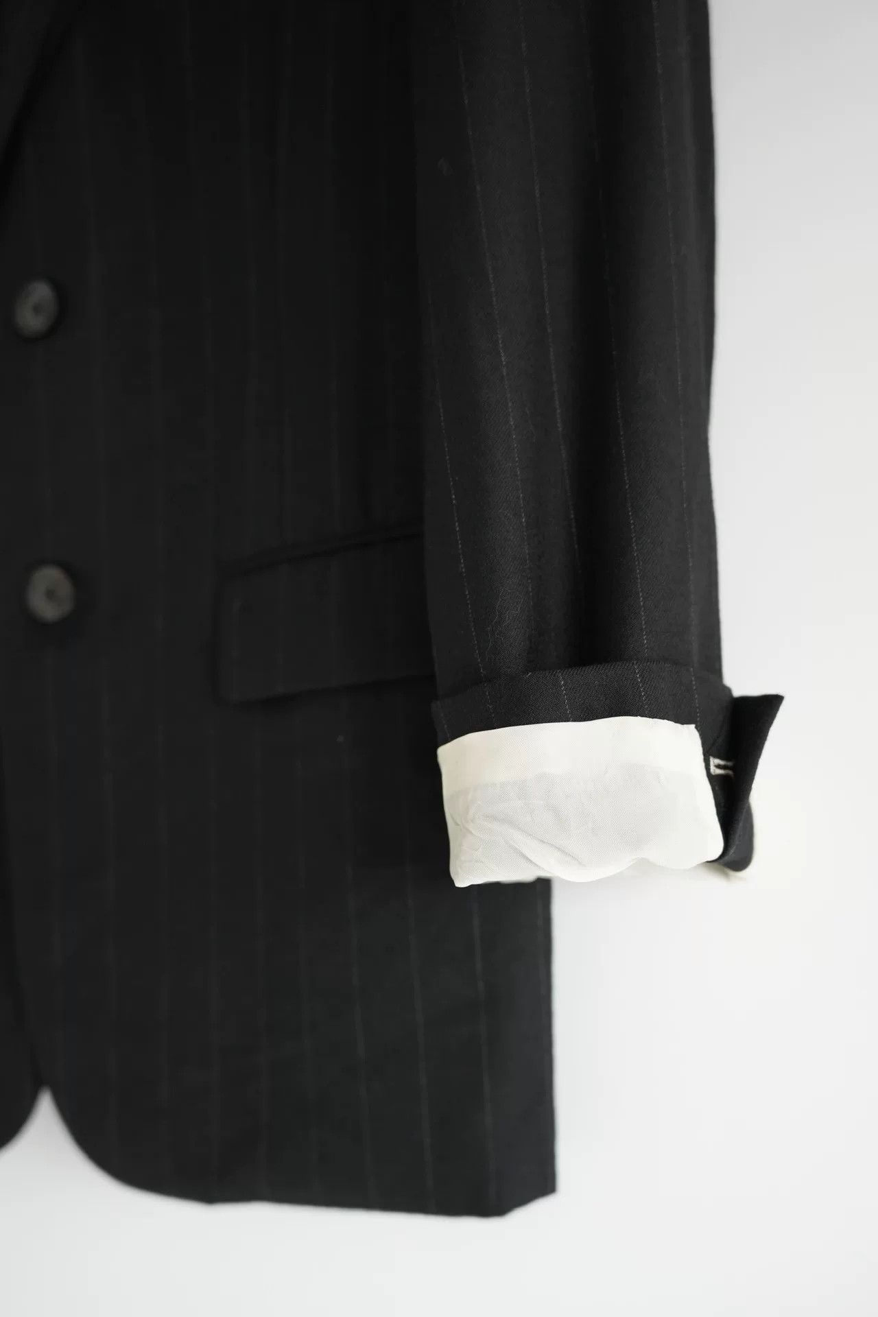 Yohji Yamamoto black wool suit jacket by Yohji Yamamoto Size US M / EU 48-50 / 2 - 5 Thumbnail