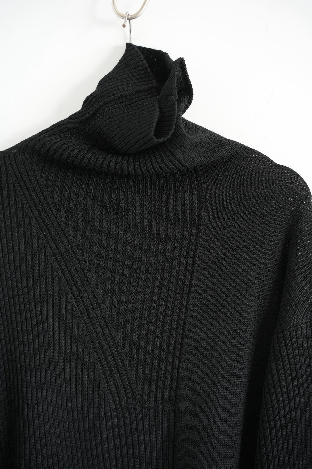 Yohji Yamamoto yohji yamamoto black high-neck sweater Size US M / EU 48-50 / 2 - 4 Thumbnail
