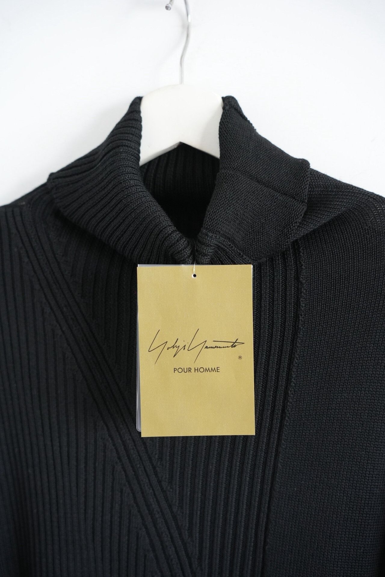 Yohji Yamamoto yohji yamamoto black high-neck sweater Size US M / EU 48-50 / 2 - 3 Thumbnail