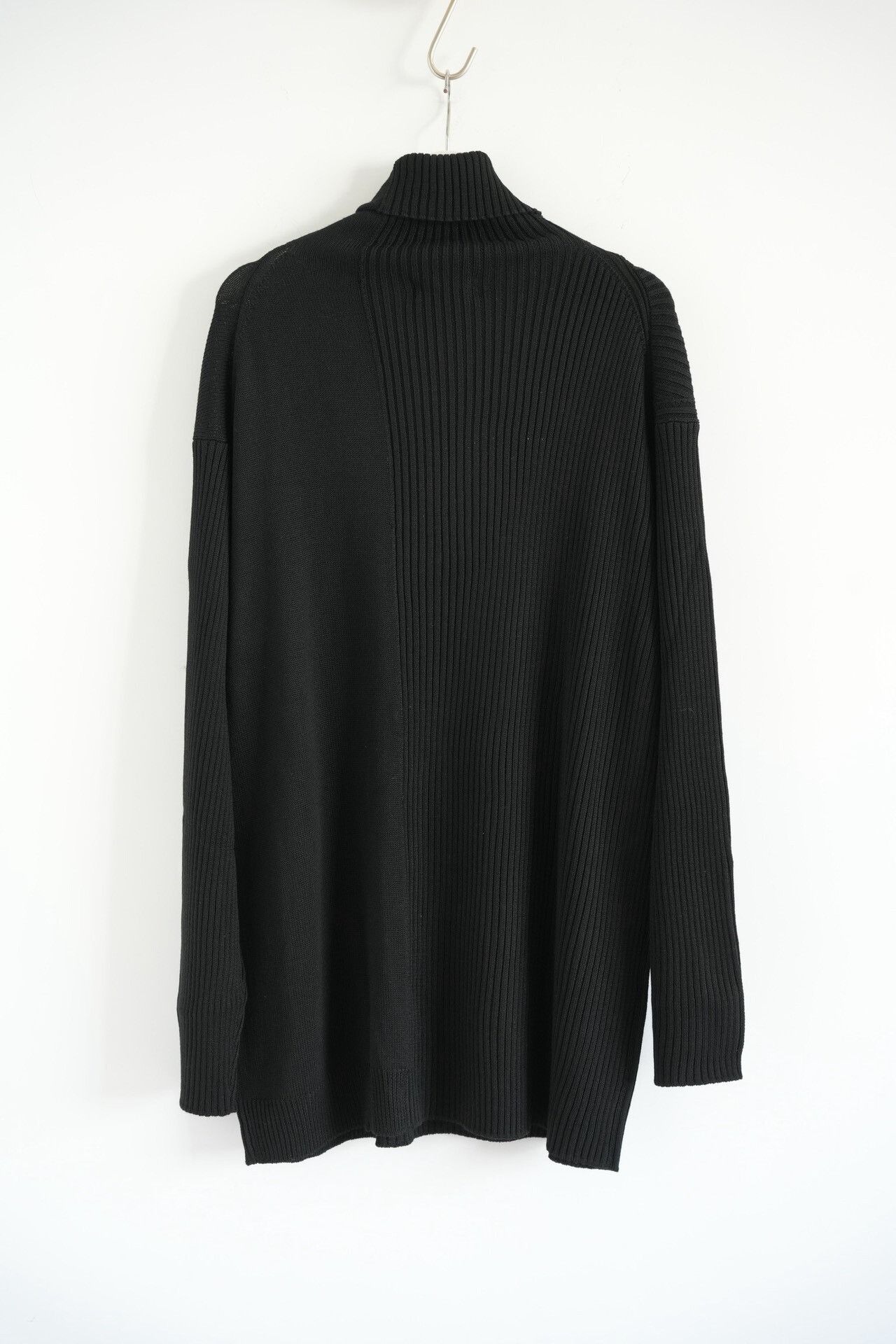 Yohji Yamamoto yohji yamamoto black high-neck sweater Size US M / EU 48-50 / 2 - 2 Thumbnail
