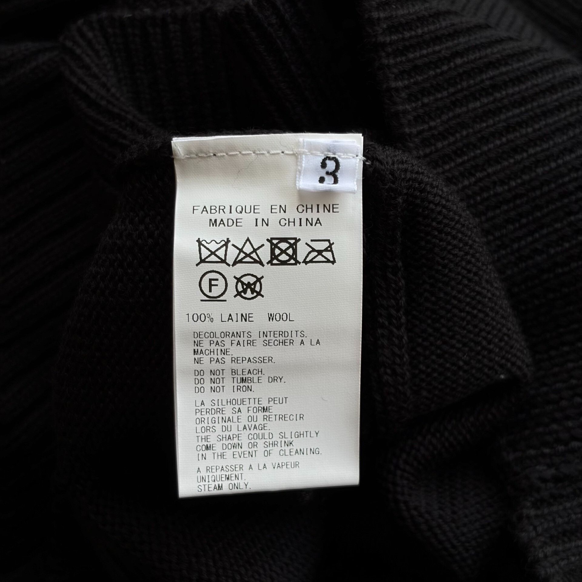 Yohji Yamamoto yohji yamamoto black high-neck sweater Size US M / EU 48-50 / 2 - 6 Thumbnail