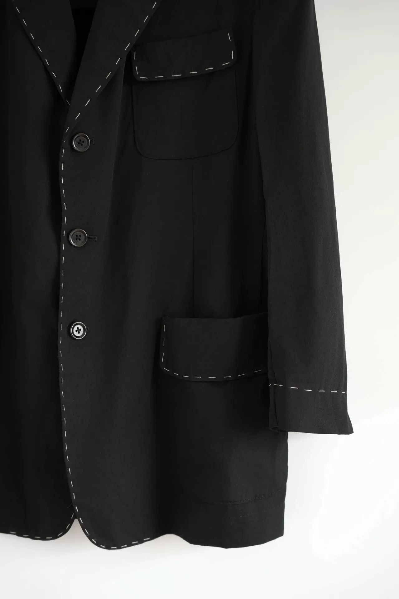 Yohji Yamamoto Yohji Yamamoto Black Tailored Suit Jacket Size US M / EU 48-50 / 2 - 5 Thumbnail