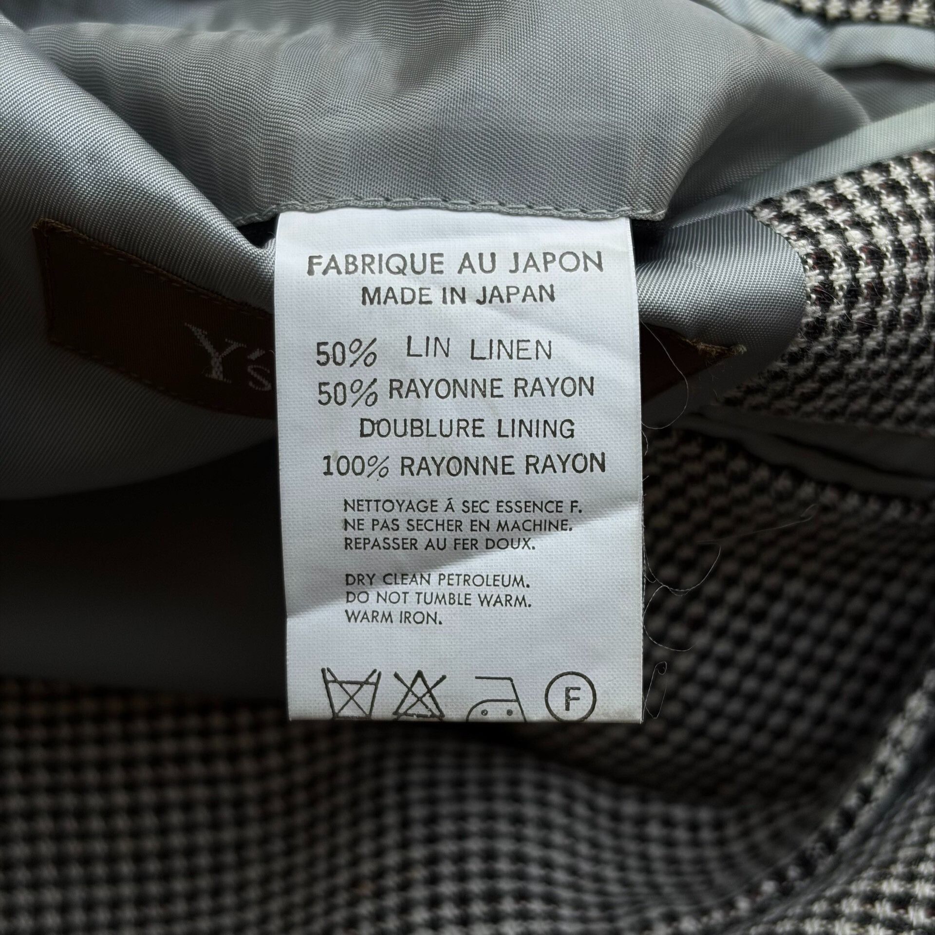 Y's for Men yohji yamamoto 90s houndstooth blazer Size US S / EU 44-46 / 1 - 6 Thumbnail