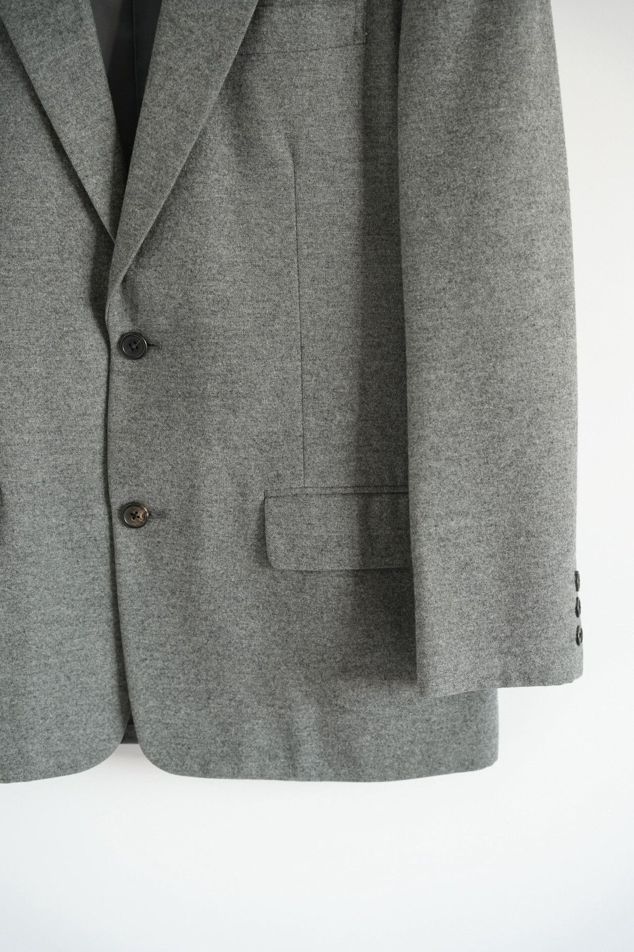 Y's for Men Yohji Yamamoto 90s Gray Wool Suit Jacket Size US M / EU 48-50 / 2 - 5 Thumbnail