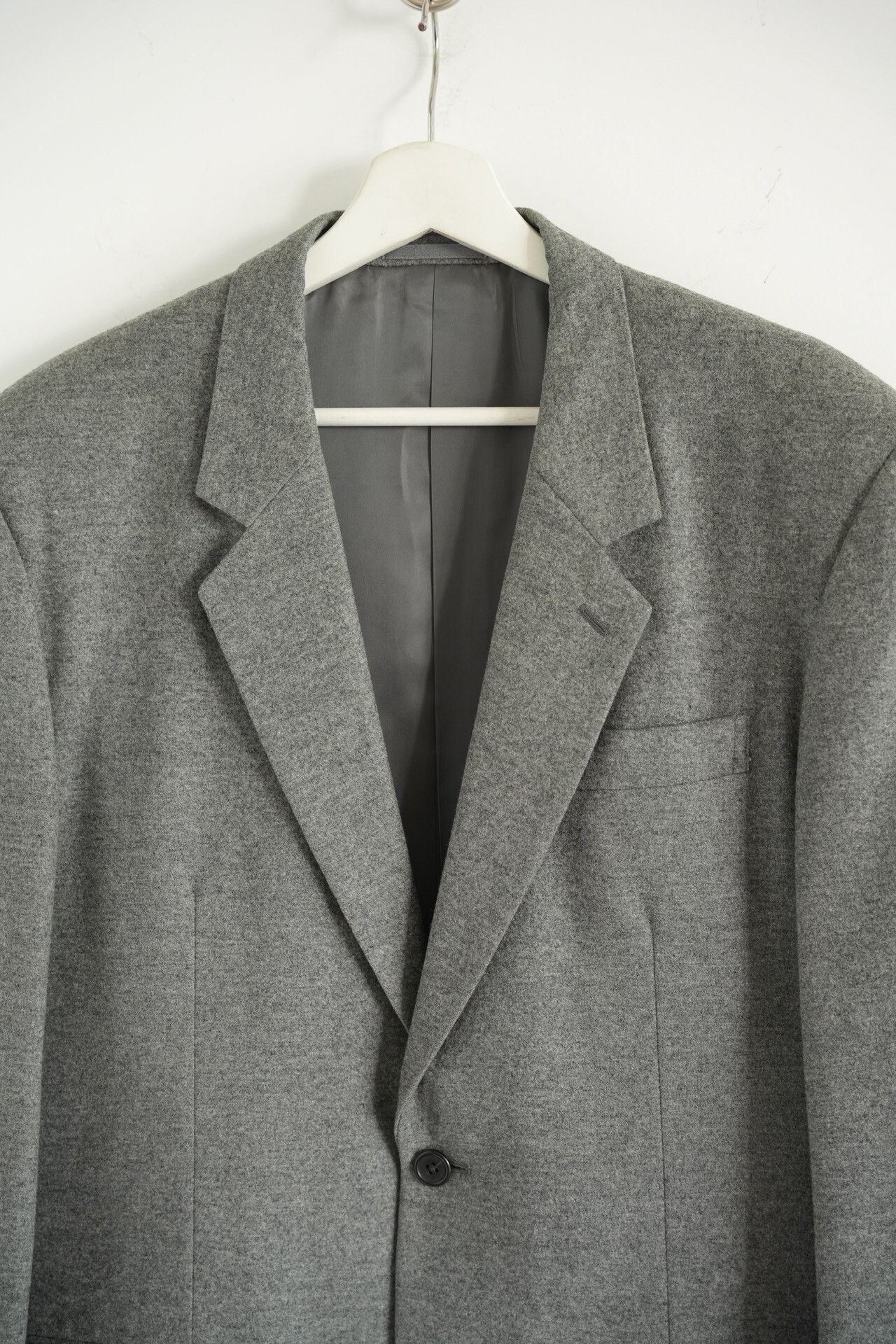 Y's for Men Yohji Yamamoto 90s Gray Wool Suit Jacket Size US M / EU 48-50 / 2 - 3 Thumbnail