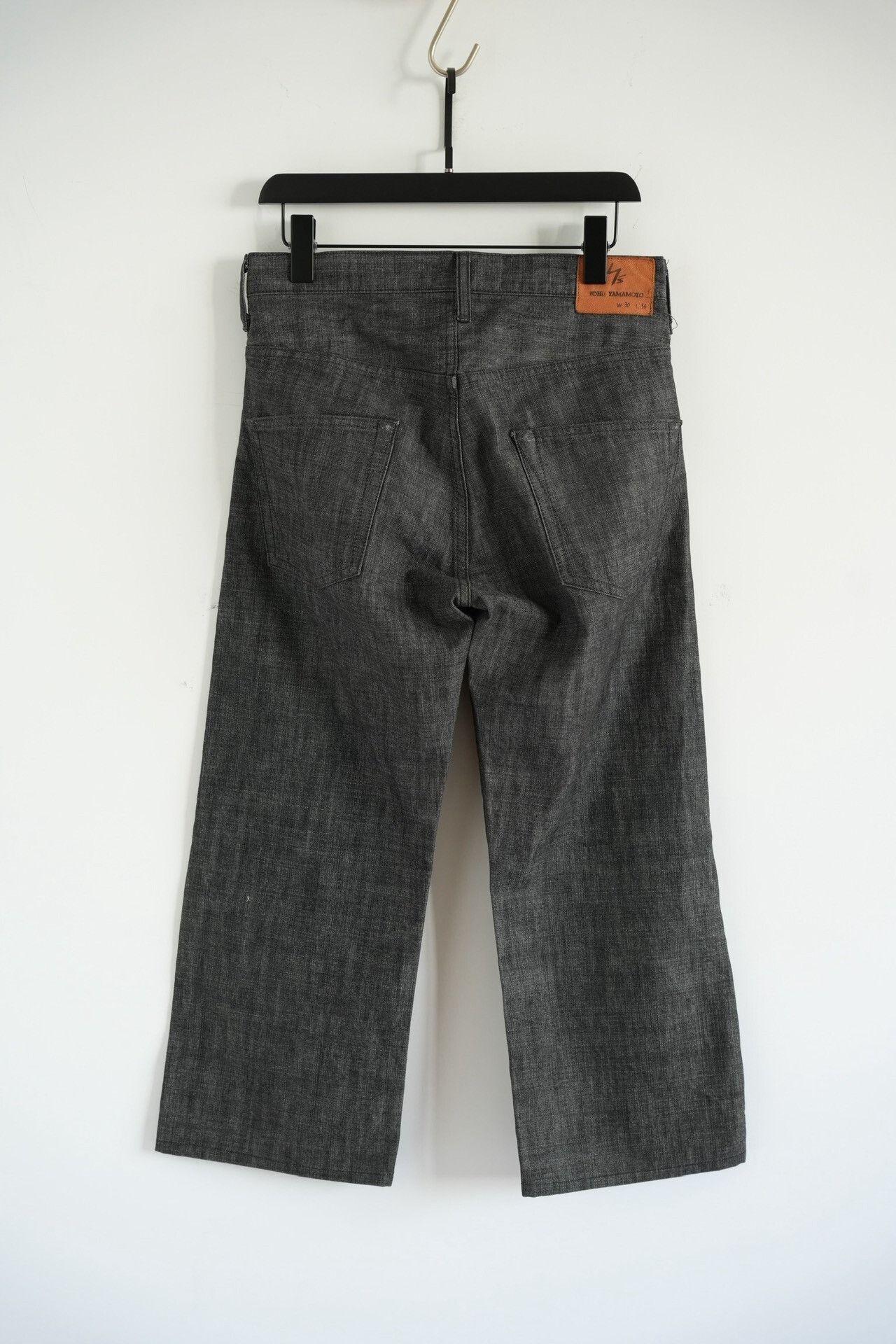 Y's for Men Yohji Yamamoto 05aw Bamboo Wash Denim Pants Size US 38 / EU 54 - 2 Thumbnail