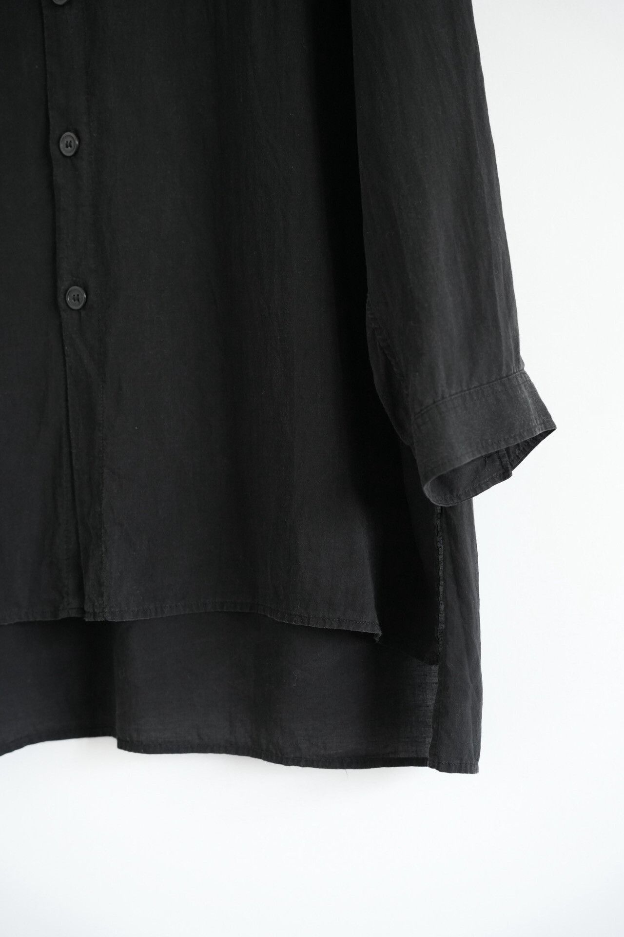 Yohji Yamamoto asymmetrical collar tencel shirt by yohji yamamoto Size US M / EU 48-50 / 2 - 4 Thumbnail