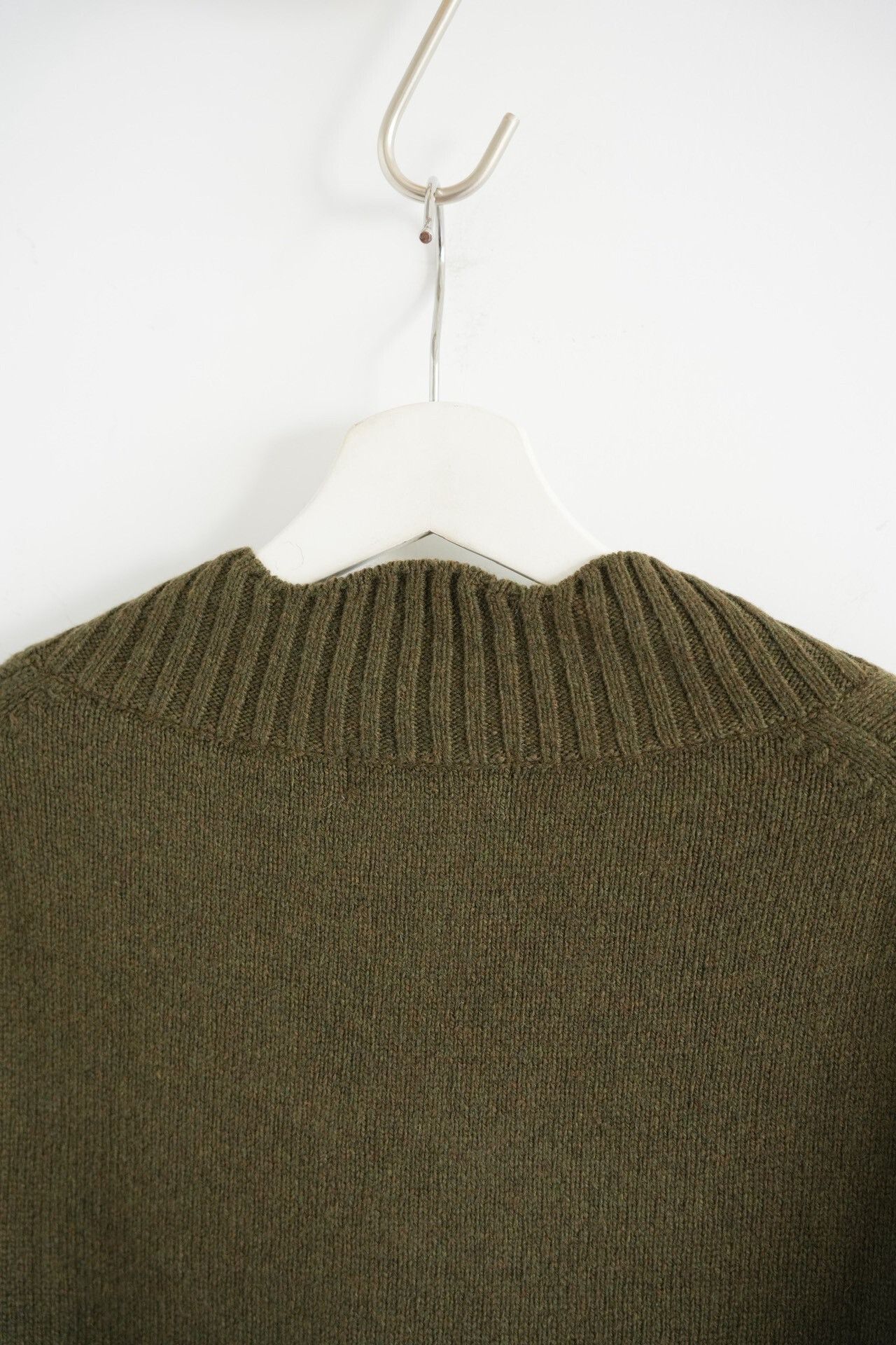 Yohji Yamamoto olive green wool sweater by Yohji Yamamoto Size US L / EU 52-54 / 3 - 4 Thumbnail