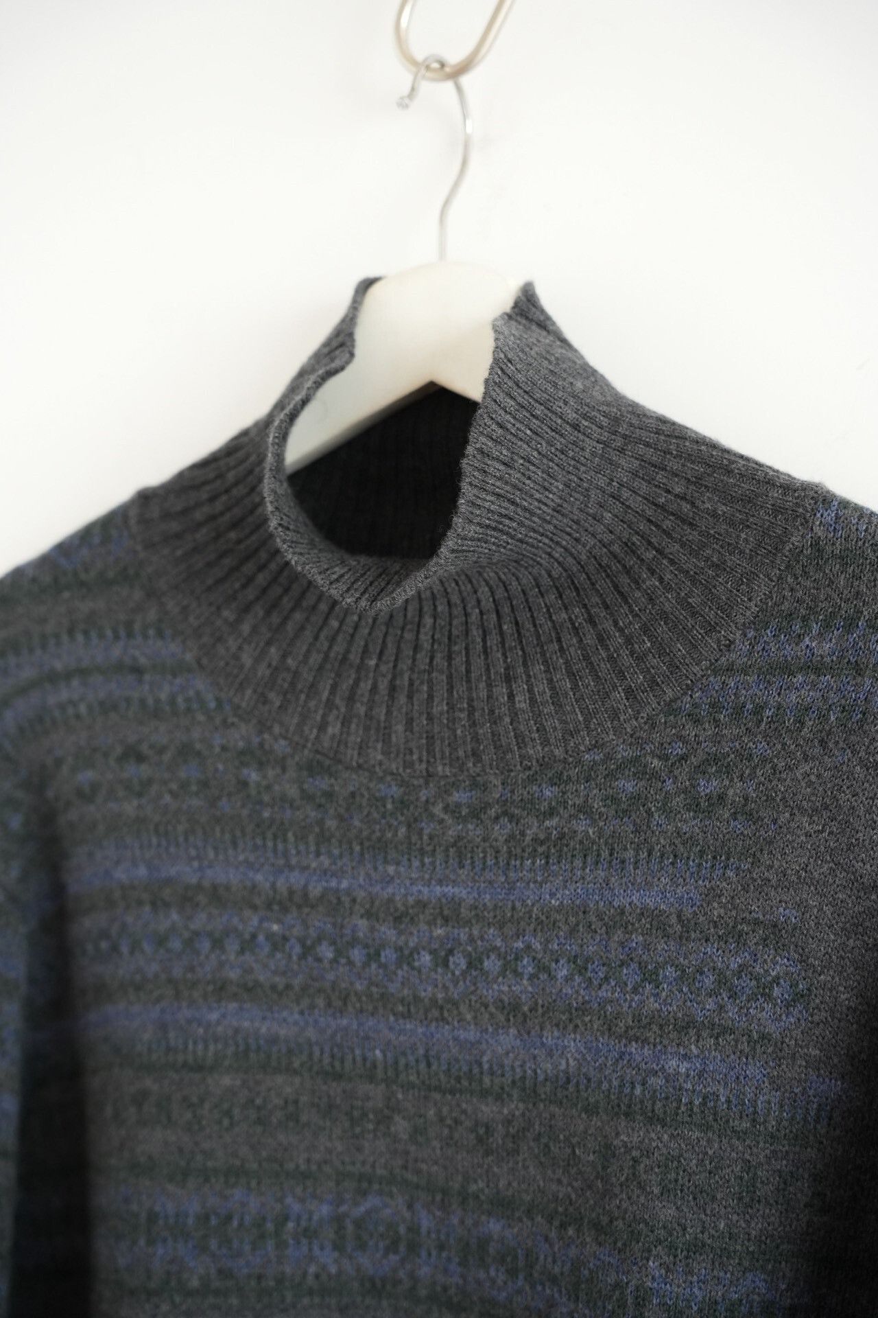 Yohji Yamamoto yohji yamamoto striped turtleneck sweater Size US L / EU 52-54 / 3 - 4 Thumbnail