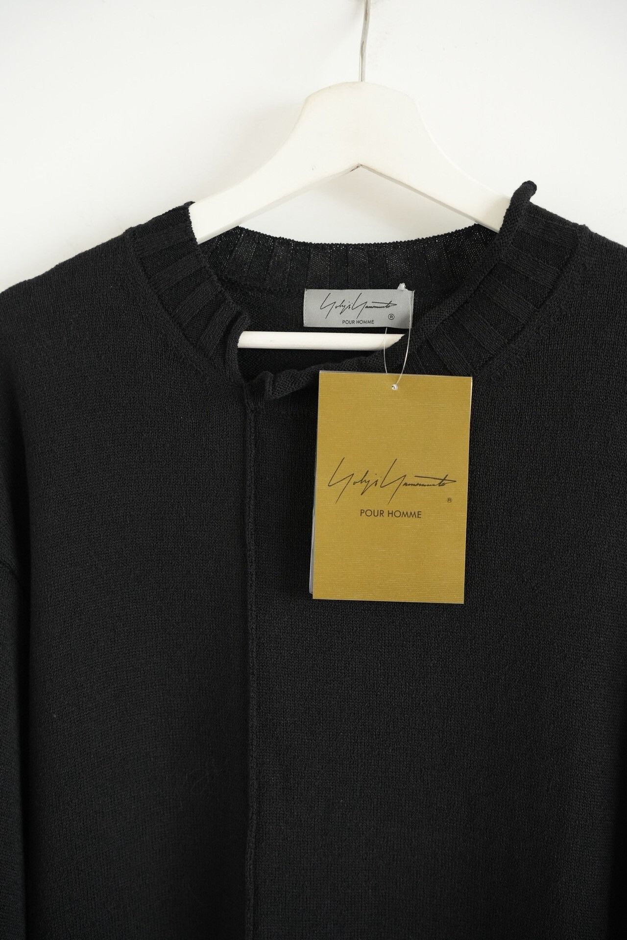 Yohji Yamamoto black oversized knit sweater by yohji yamamoto Size US L / EU 52-54 / 3 - 3 Thumbnail