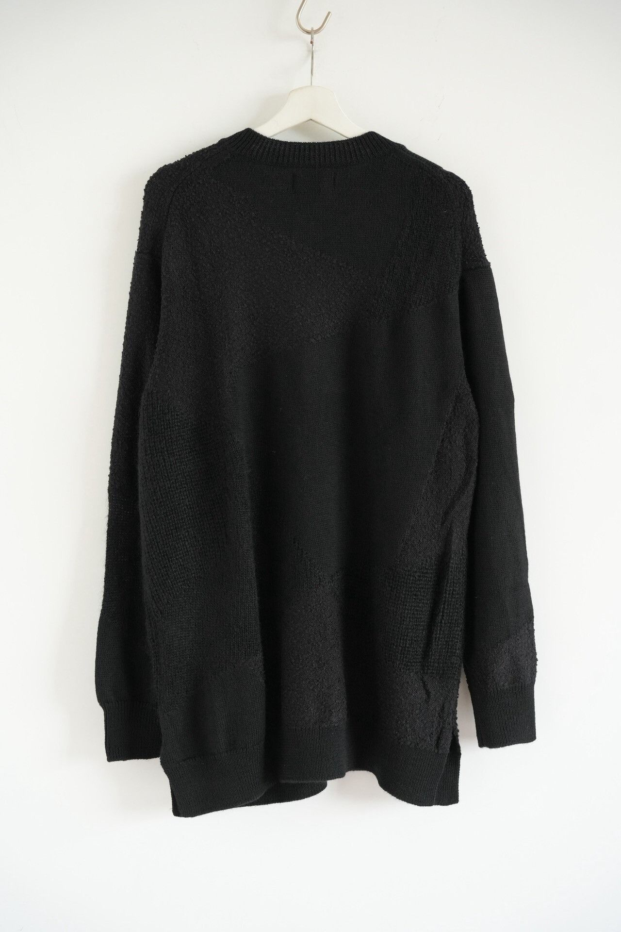 Yohji Yamamoto black oversized textured sweater Size US L / EU 52-54 / 3 - 2 Thumbnail