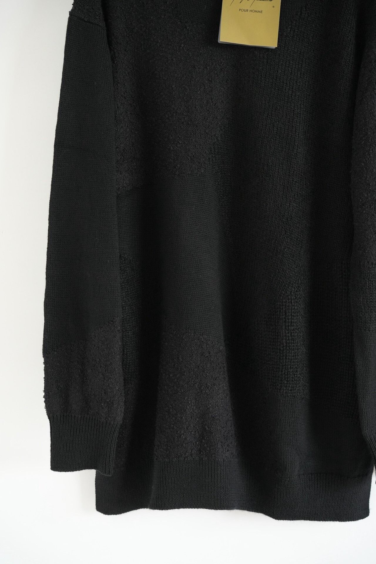 Yohji Yamamoto black oversized textured sweater Size US L / EU 52-54 / 3 - 4 Thumbnail