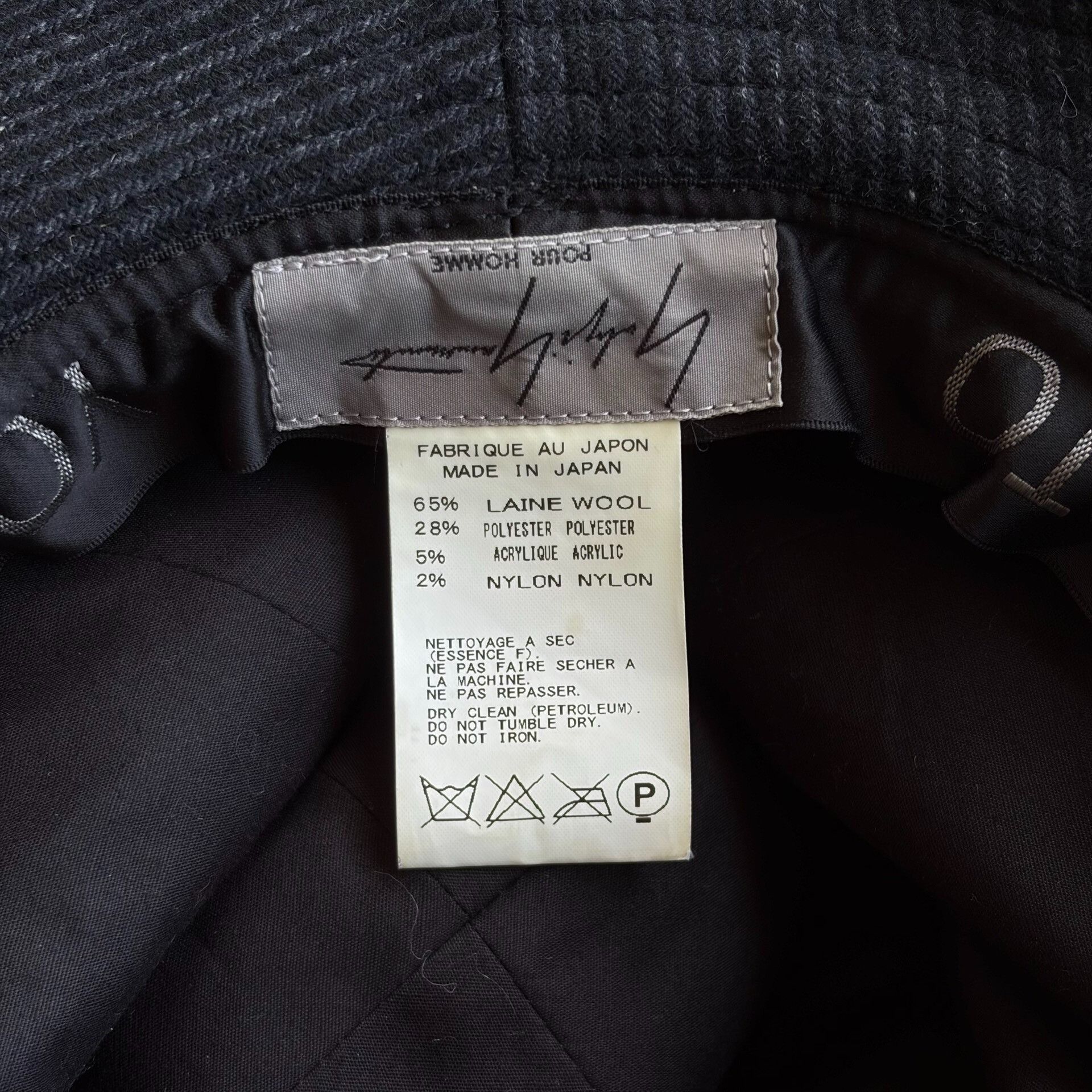 Yohji Yamamoto Yohji Yamamoto Wool Black Hat Size ONE SIZE - 8 Thumbnail