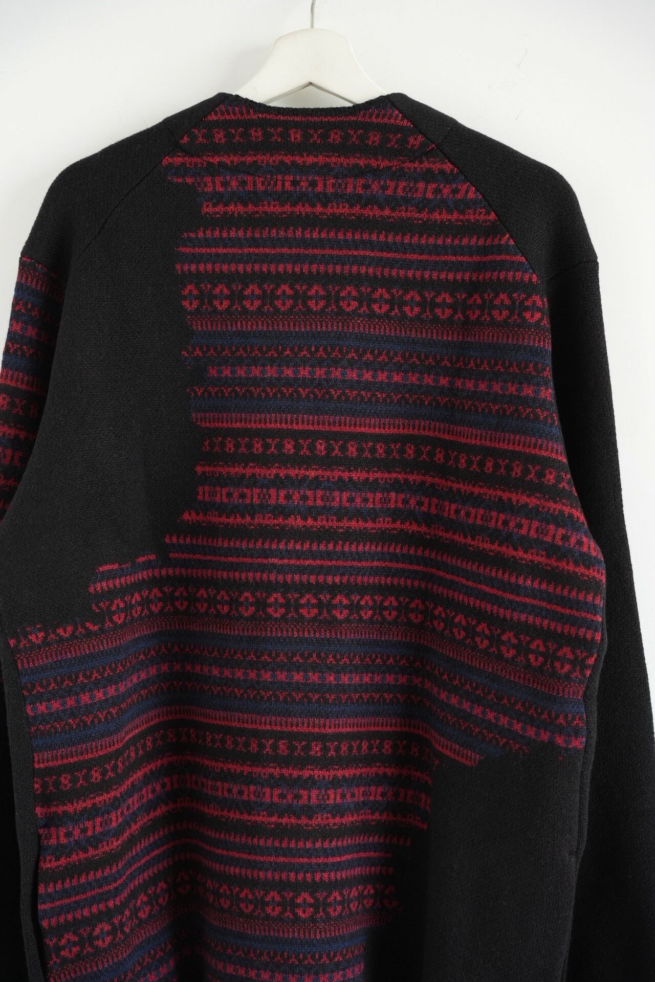 Yohji Yamamoto yohji yamamoto black red striped cardigan Size US L / EU 52-54 / 3 - 6 Thumbnail
