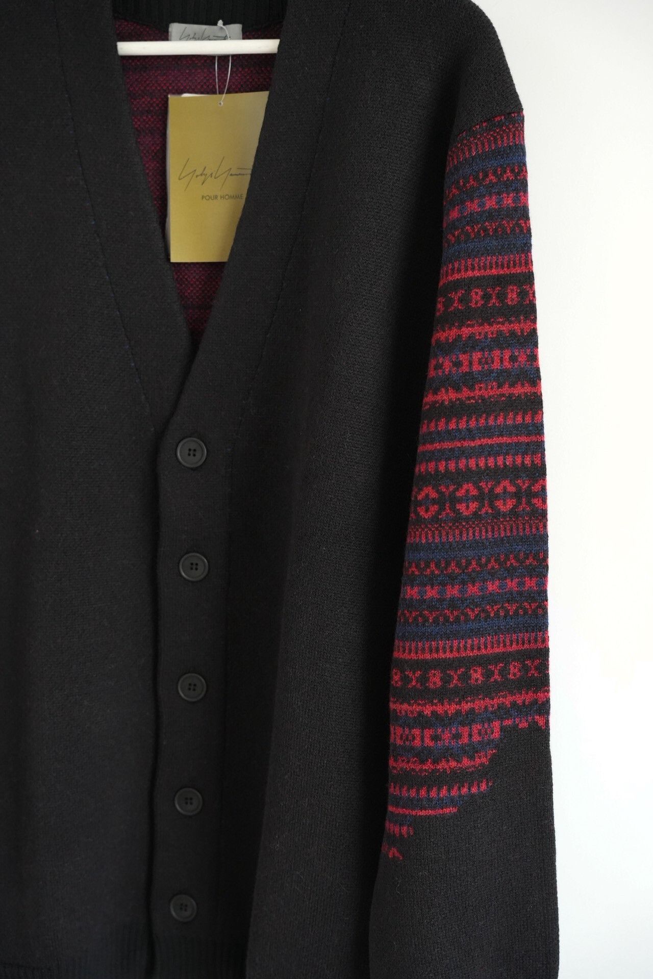 Yohji Yamamoto yohji yamamoto black red striped cardigan Size US L / EU 52-54 / 3 - 4 Thumbnail