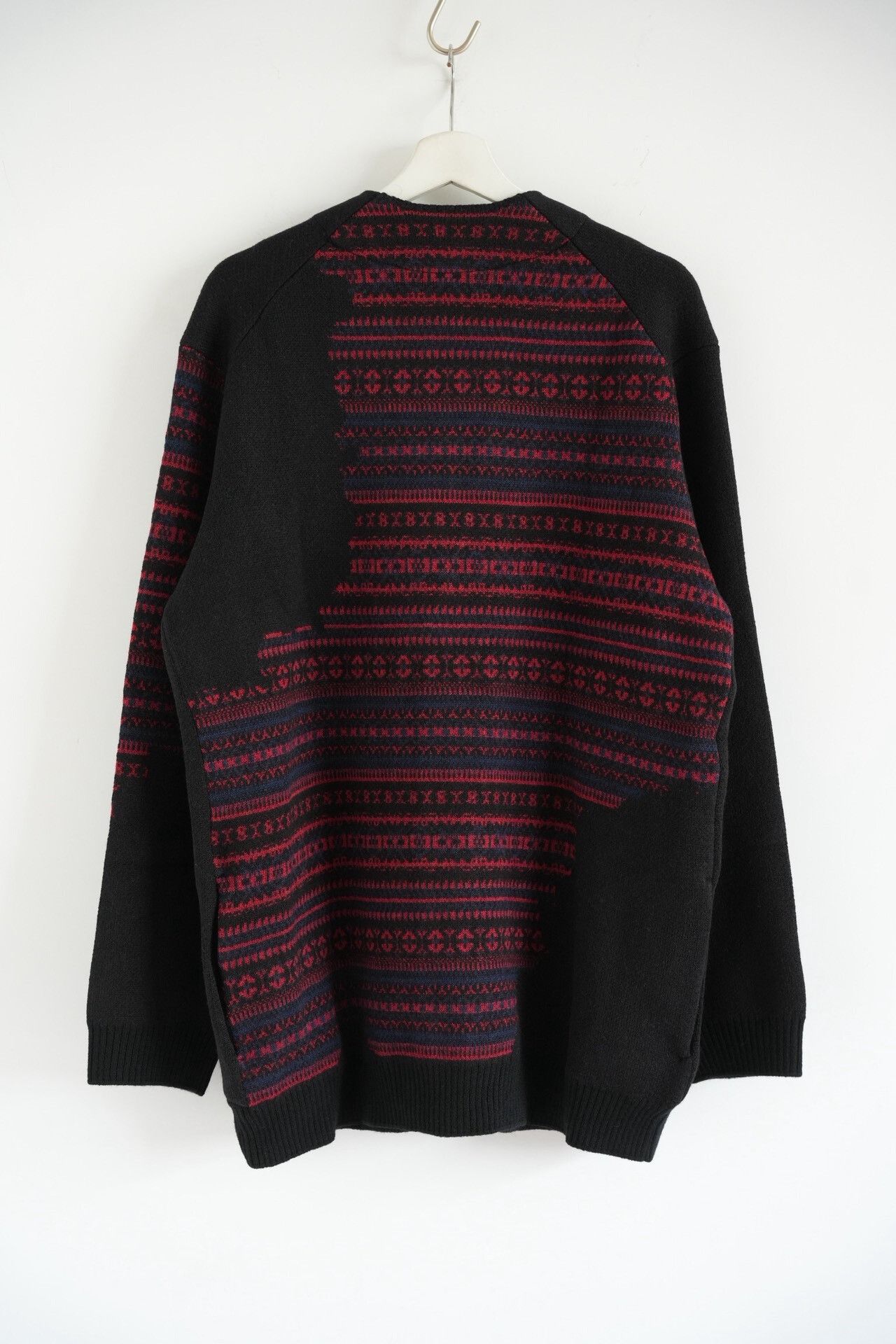 Yohji Yamamoto yohji yamamoto black red striped cardigan Size US L / EU 52-54 / 3 - 2 Thumbnail
