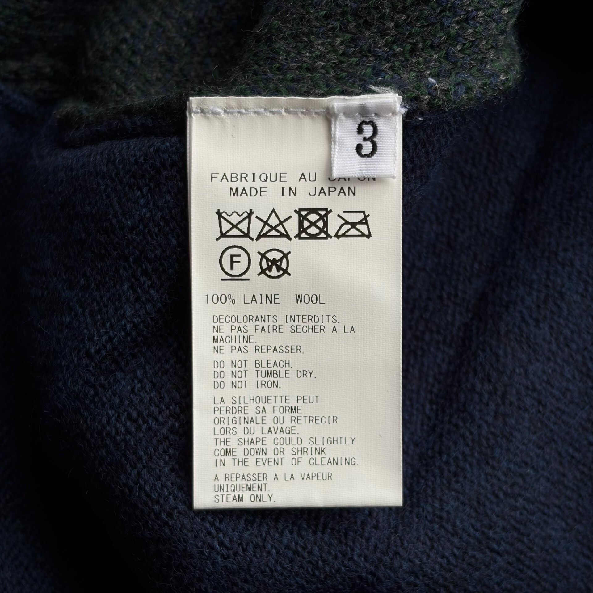 Yohji Yamamoto Yohji Yamamoto Blue Green Striped Sweater Cardigan Size US L / EU 52-54 / 3 - 8 Thumbnail