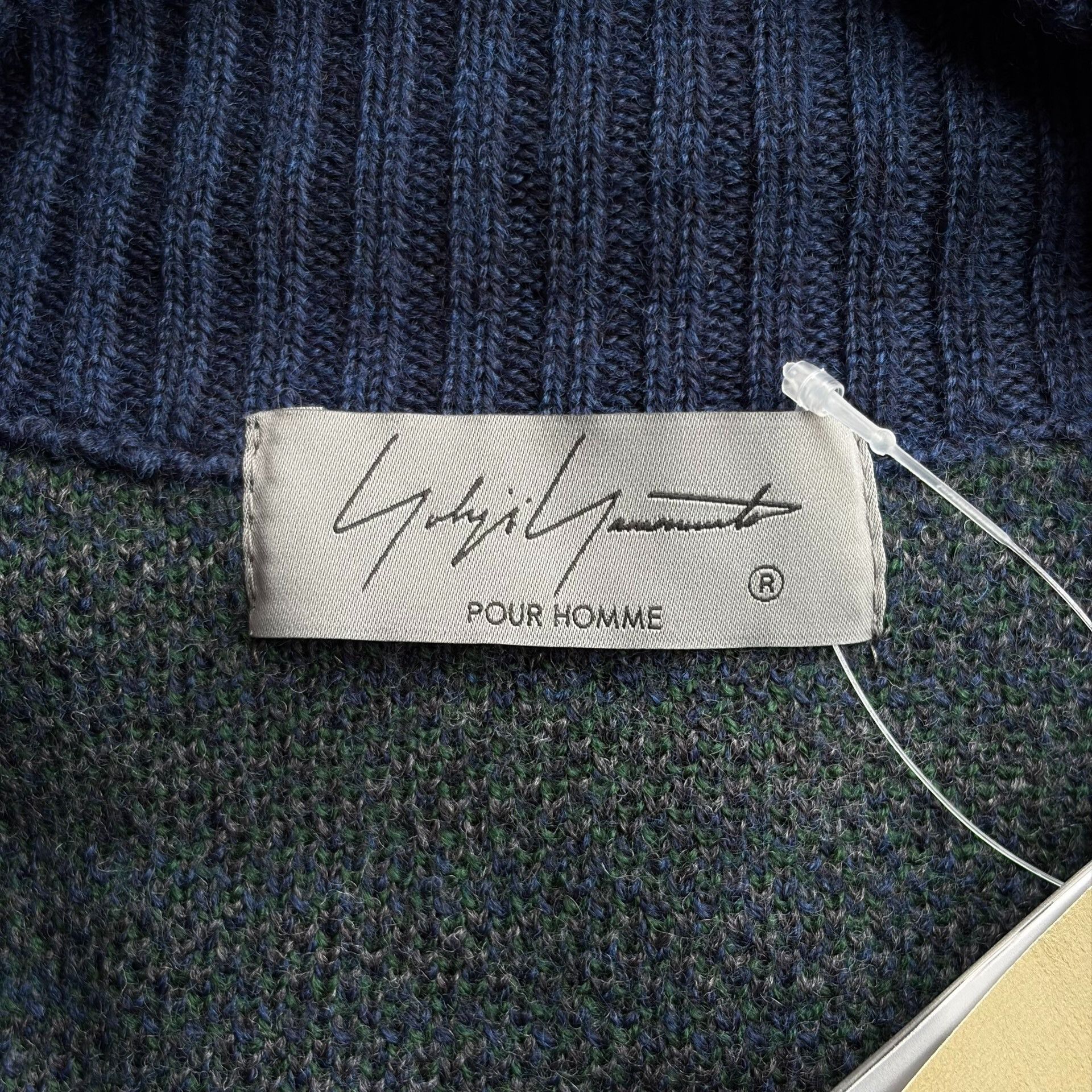 Yohji Yamamoto Yohji Yamamoto Blue Green Striped Sweater Cardigan Size US L / EU 52-54 / 3 - 7 Thumbnail