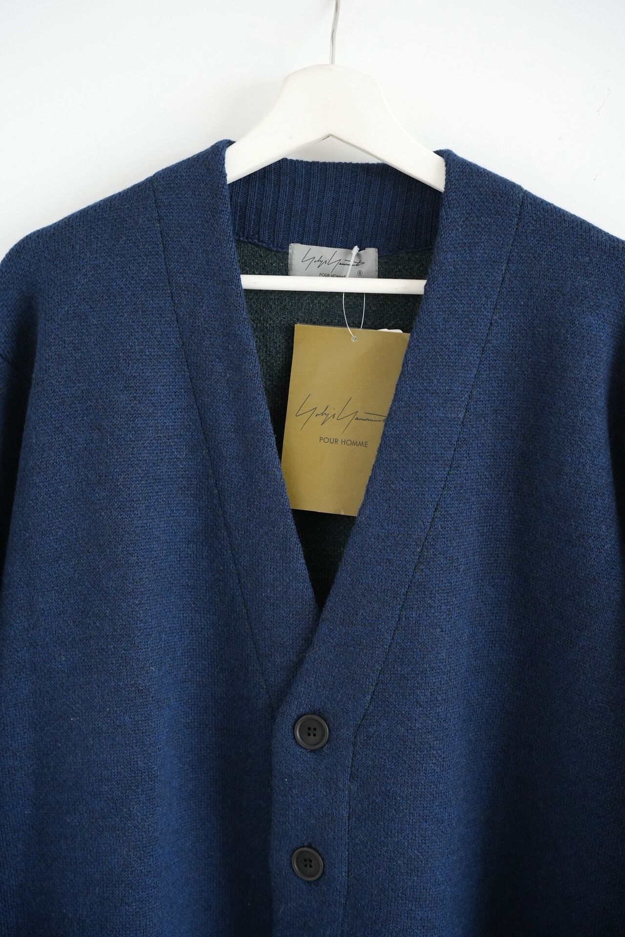 Yohji Yamamoto Yohji Yamamoto Blue Green Striped Sweater Cardigan Size US L / EU 52-54 / 3 - 3 Thumbnail