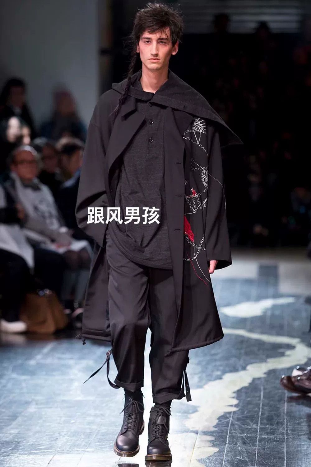 Yohji Yamamoto Yohji Yamamoto 22ss Artistic Embroidered Pants Size US 31 - 6 Thumbnail