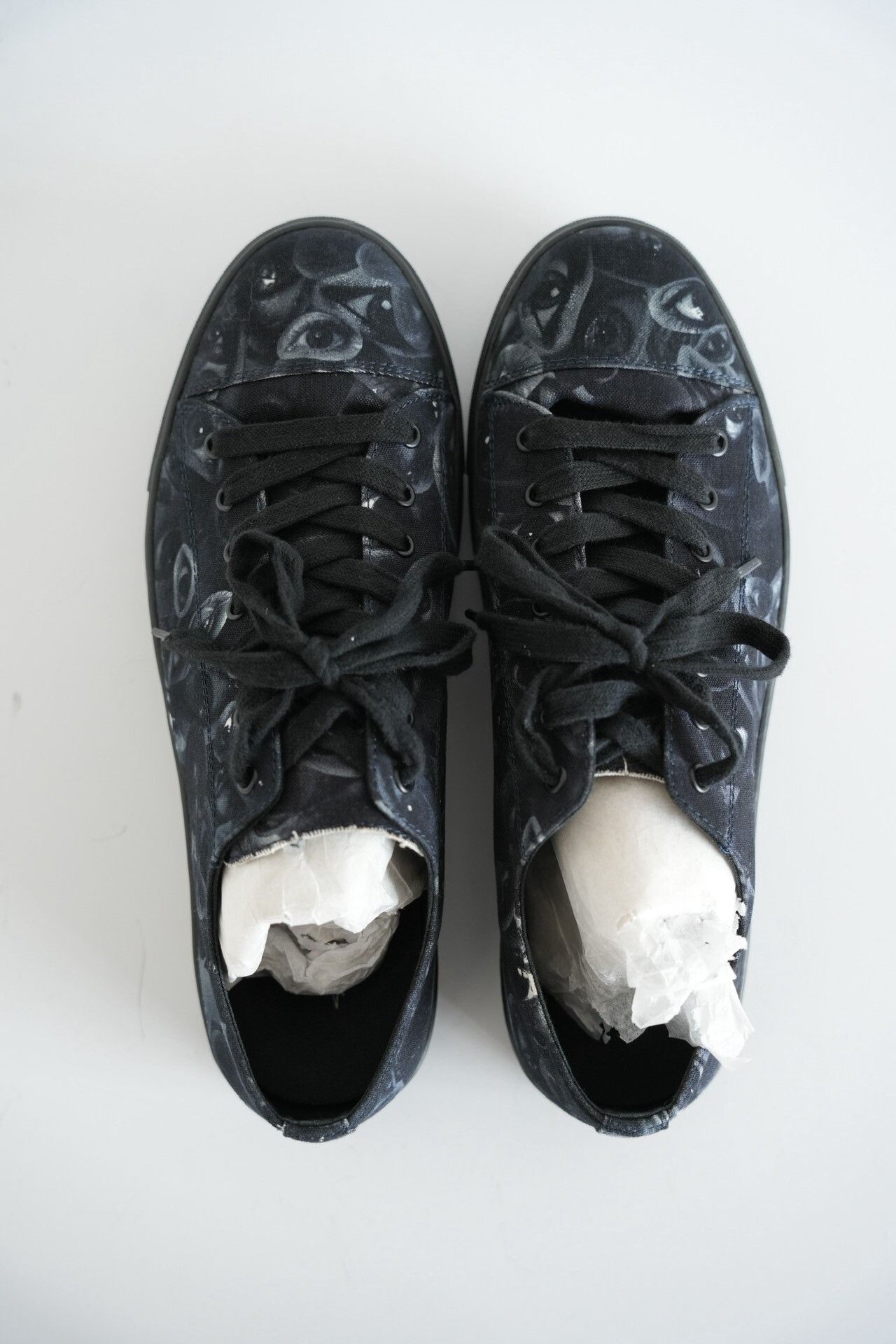 Yohji Yamamoto Yohji Yamamoto Canvas Sneakers with Eye Print Size US 10.5 / EU 43-44 - 3 Thumbnail