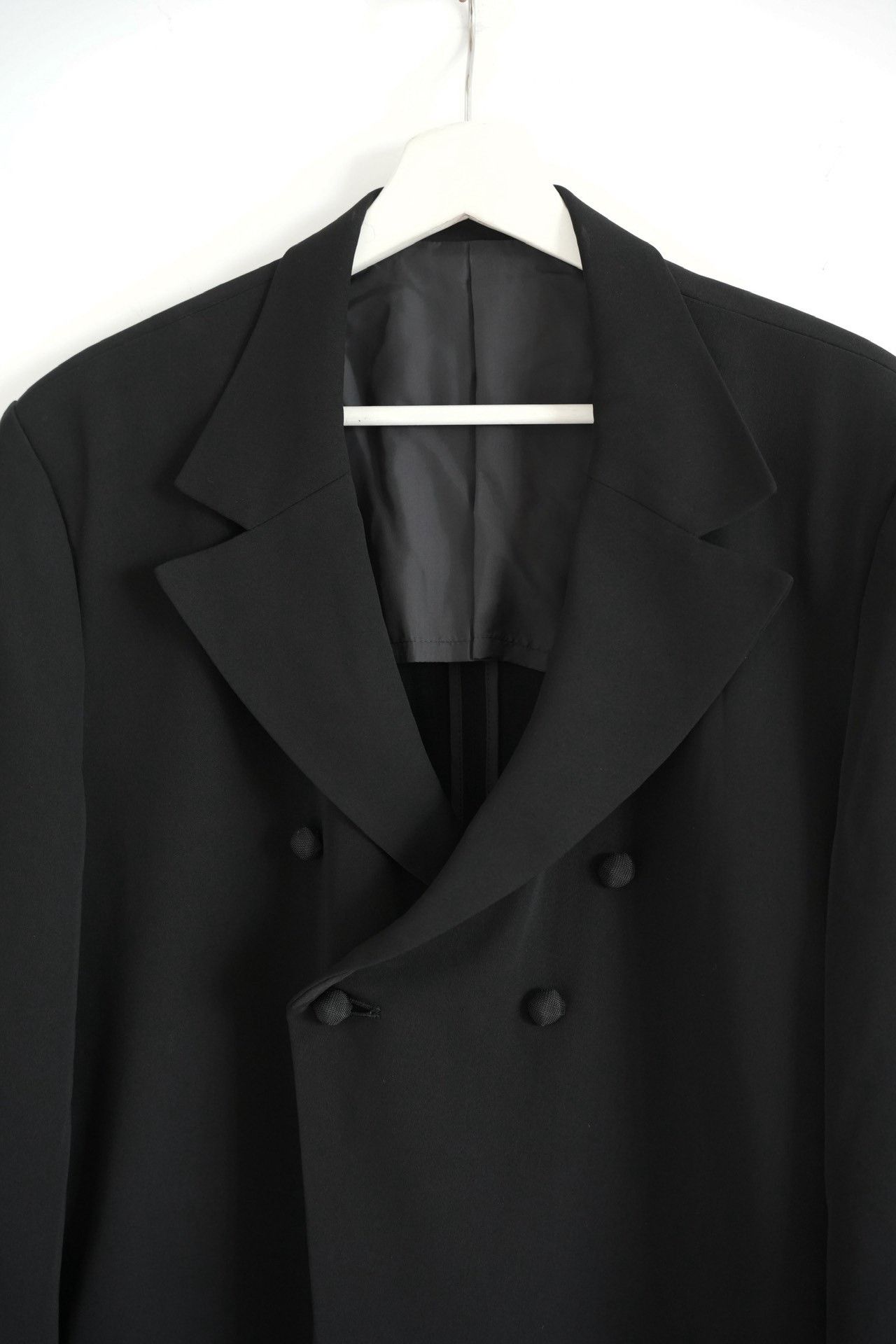 Yohji Yamamoto black double-breasted long coat by yohji yamamoto Size US M / EU 48-50 / 2 - 3 Thumbnail