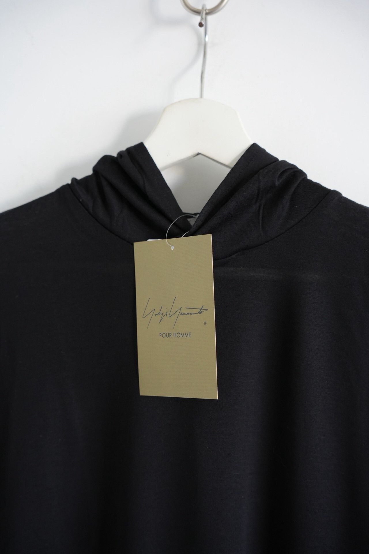 Yohji Yamamoto Yohji Yamamoto Black Hooded Sweatshirt Size US L / EU 52-54 / 3 - 5 Thumbnail