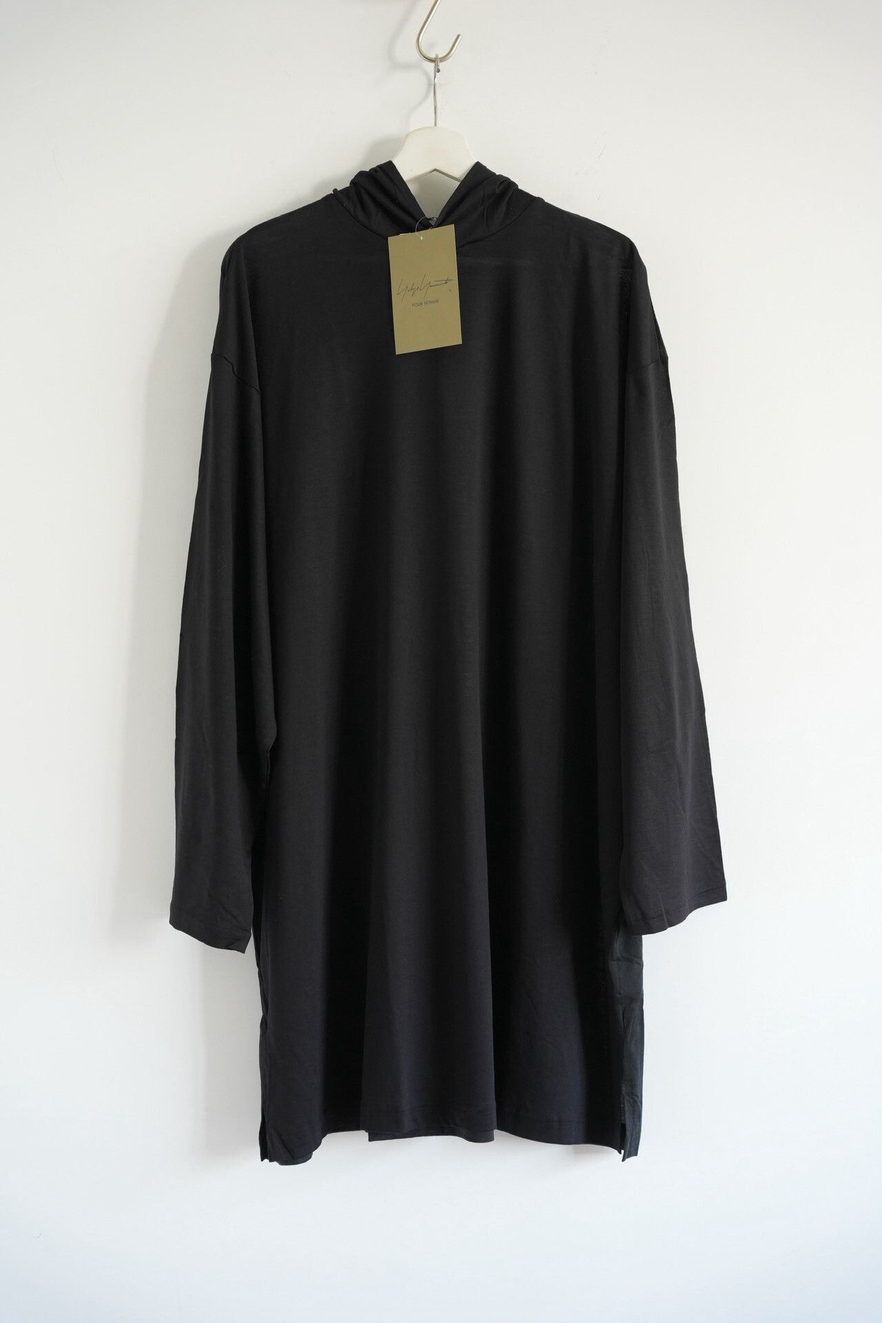 Yohji Yamamoto Yohji Yamamoto Black Hooded Sweatshirt Size US L / EU 52-54 / 3 - 2 Thumbnail